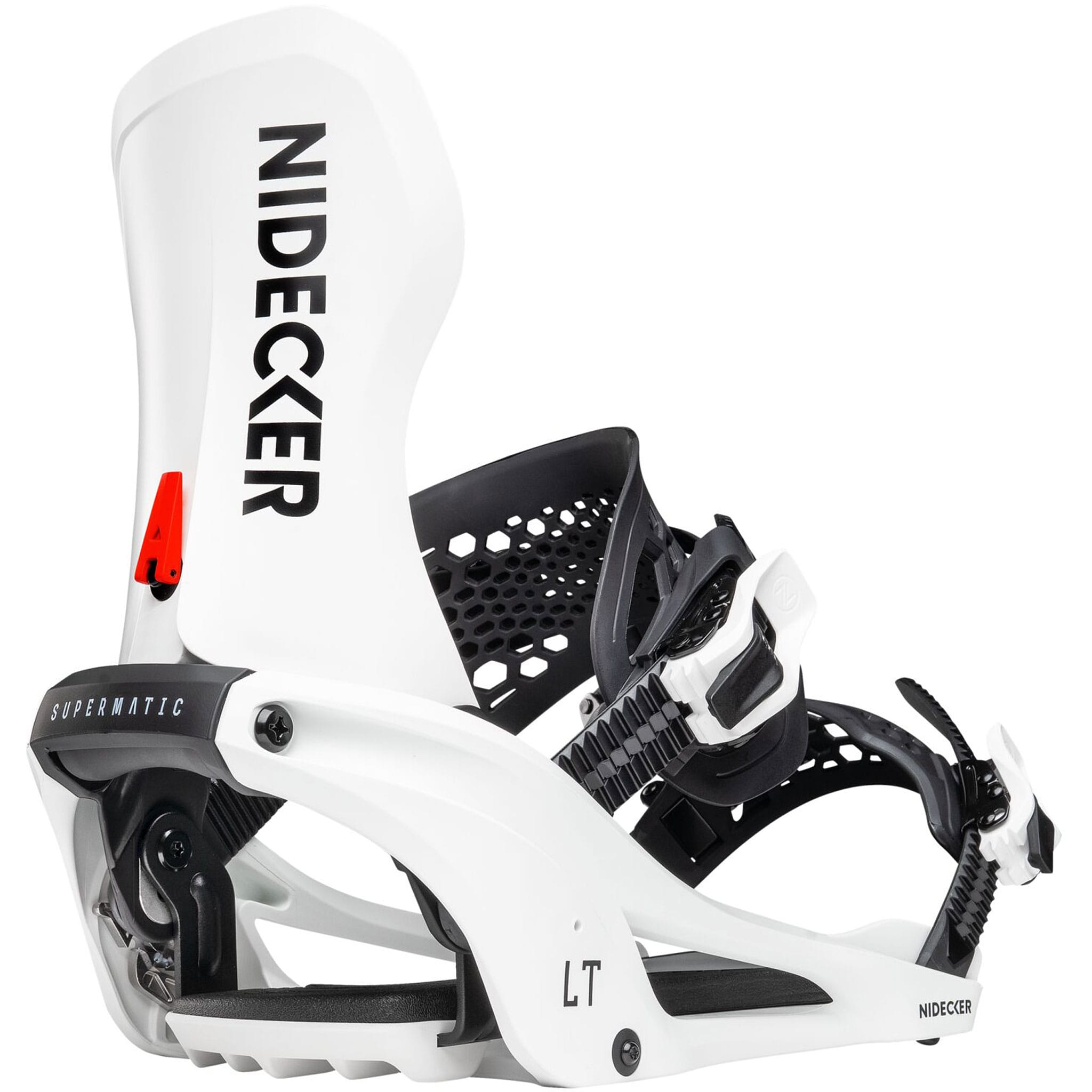 Nidecker LT Supermatic Snowboard Binding White 2027 Mens Snowboard Bindings