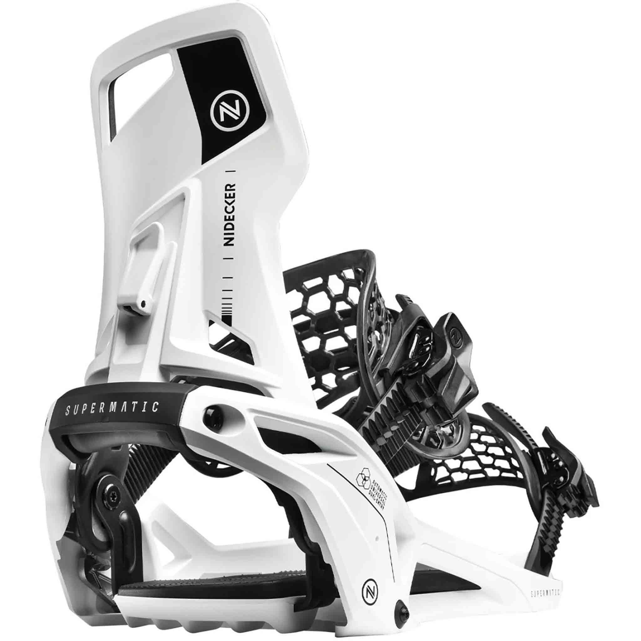 Nidecker OG Supermatic Hybrid Snowboard Binding White 2026 Mens Bindings