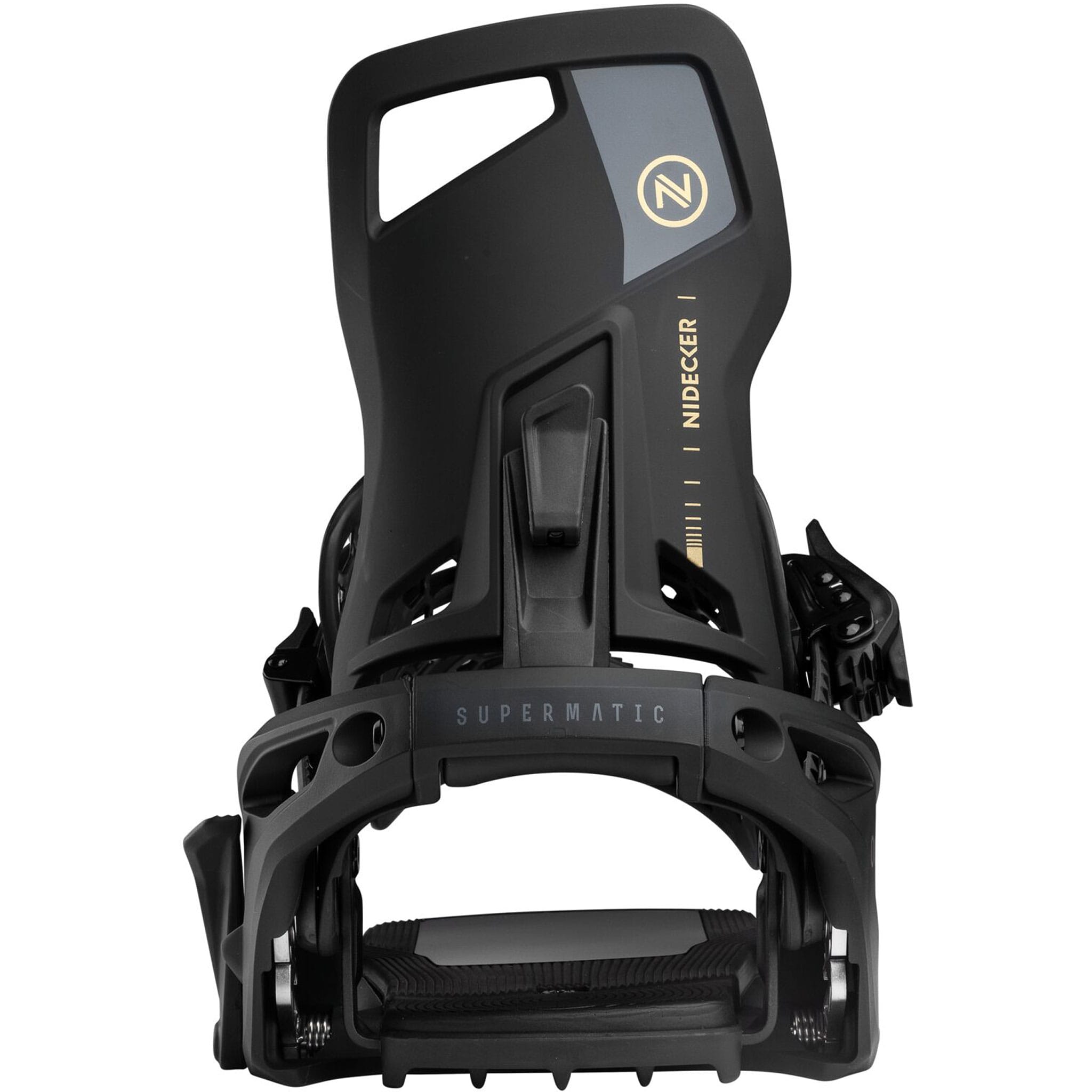 Nidecker OG Supermatic Snowboard Binding Black 2027 Mens Snowboard Bindings