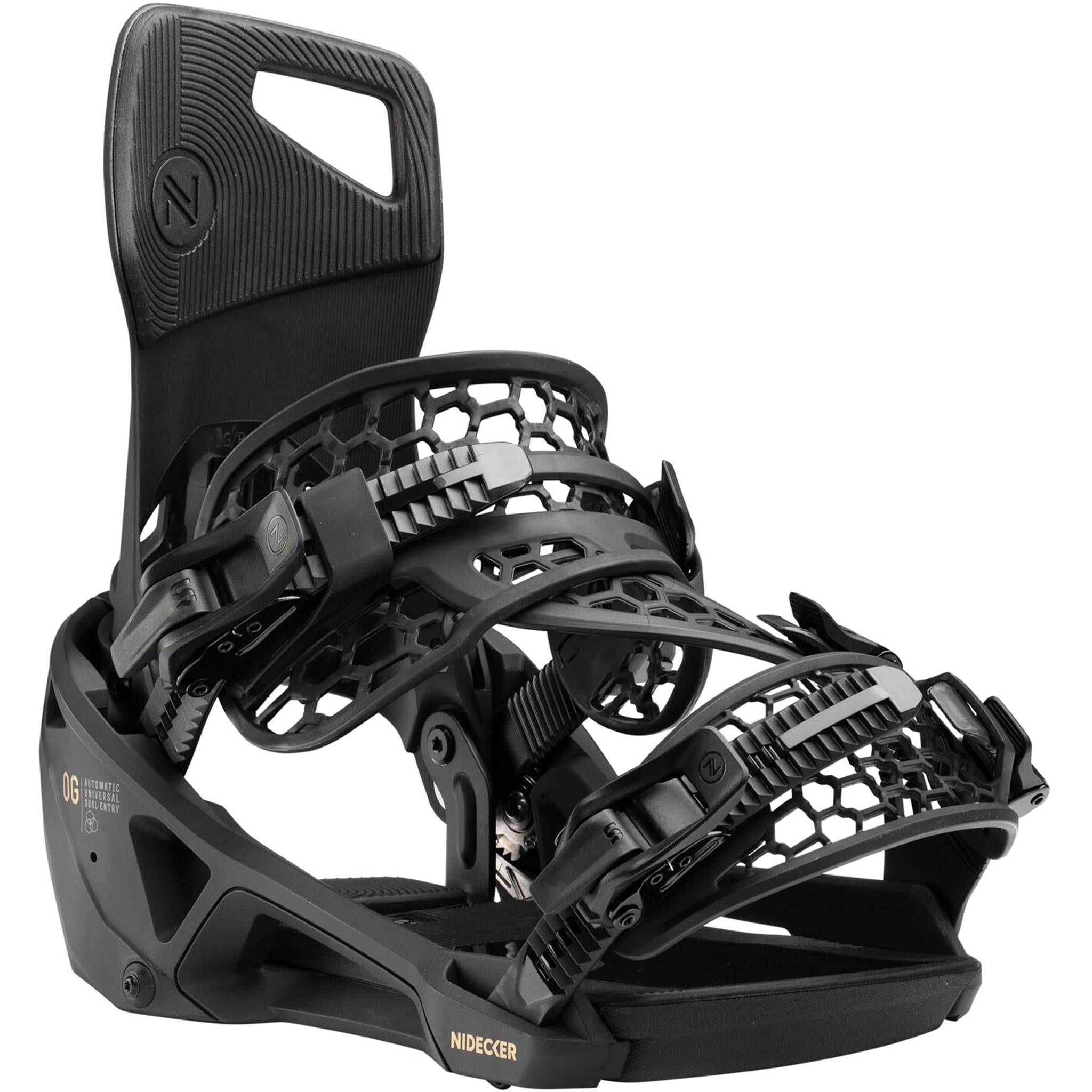 Nidecker OG Supermatic Snowboard Binding Black 2027 Mens Snowboard Bindings