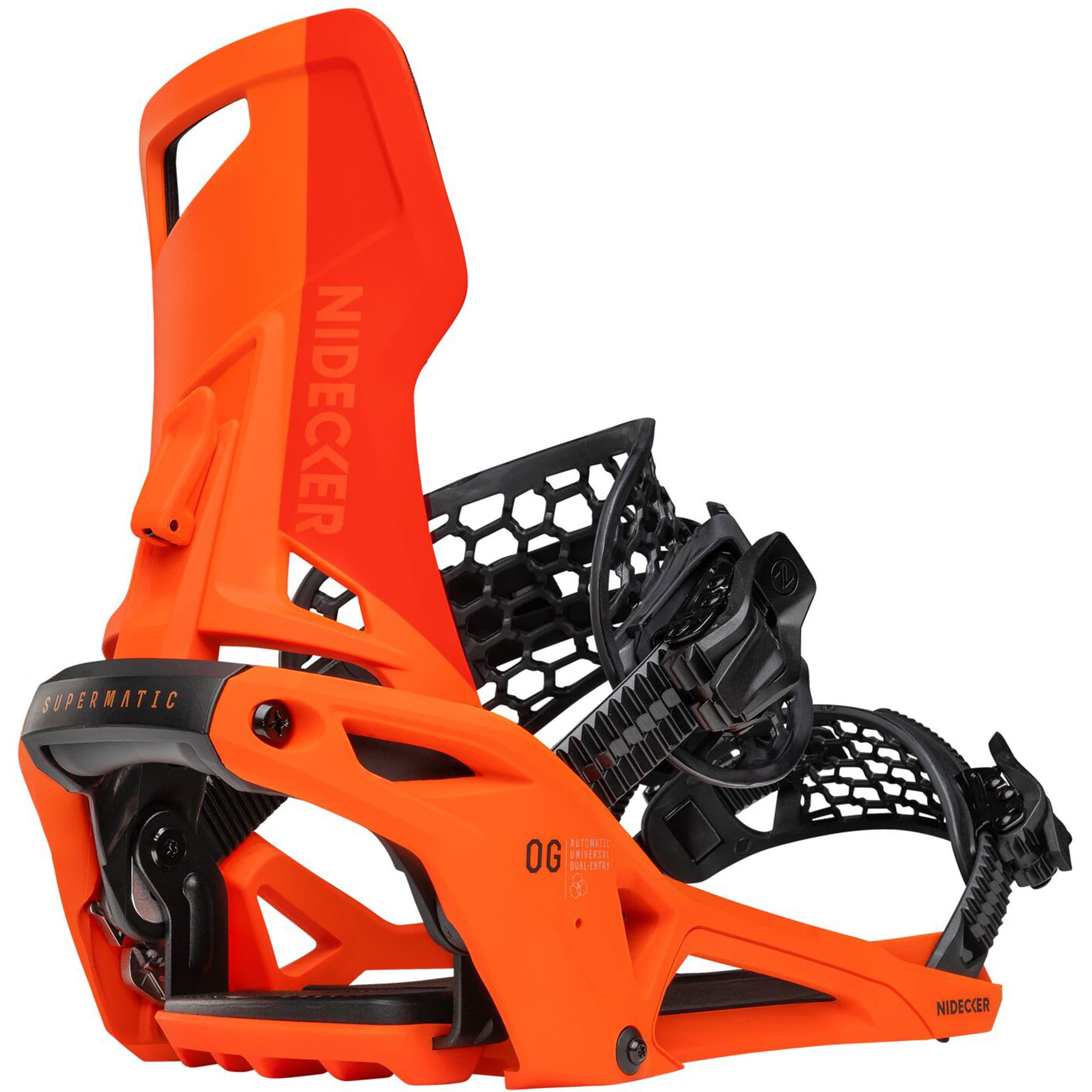 Nidecker OG Supermatic Snowboard Binding Paprika 2027 Mens Snowboard Bindings
