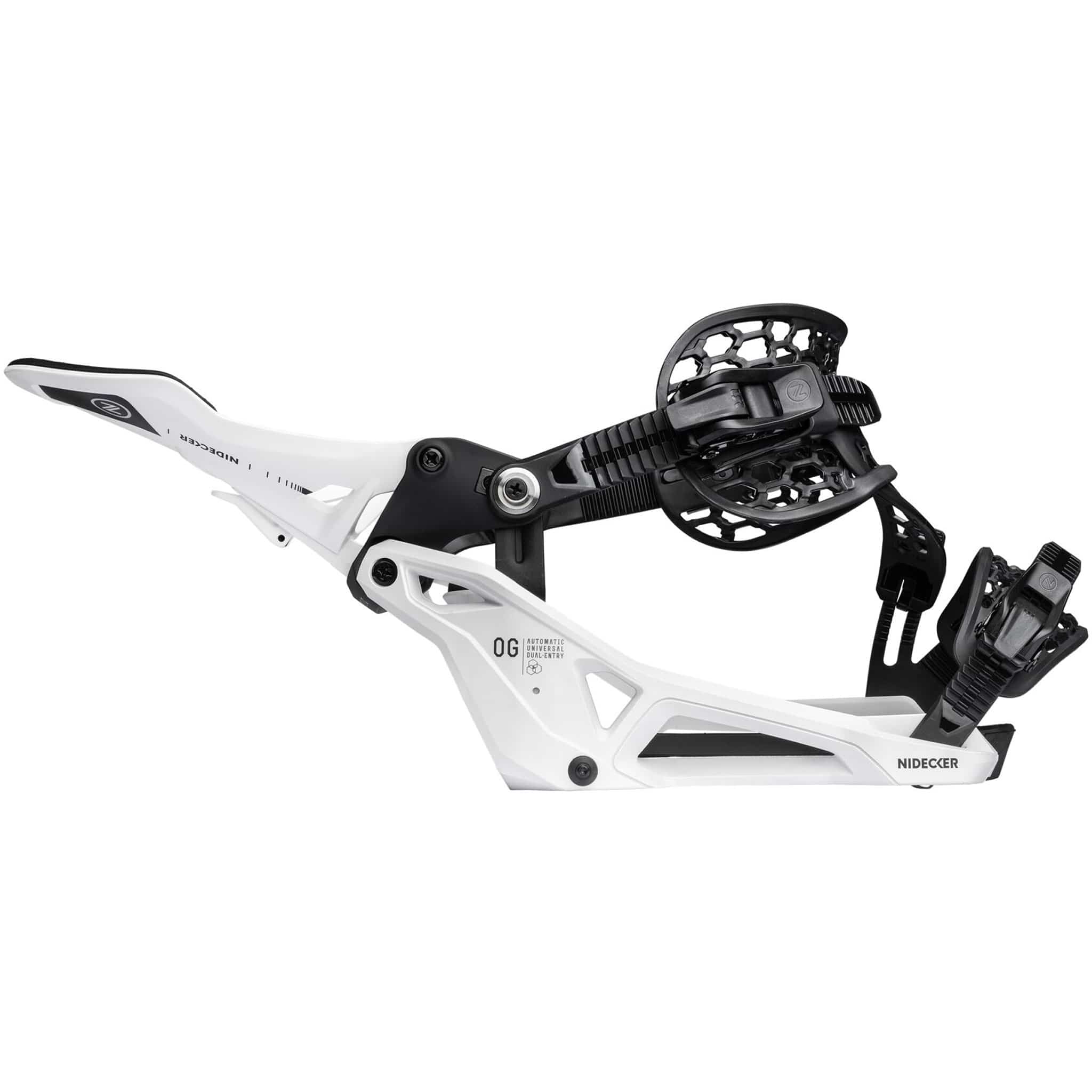Nidecker OG Supermatic Snowboard Binding White 2027 Mens Snowboard Bindings
