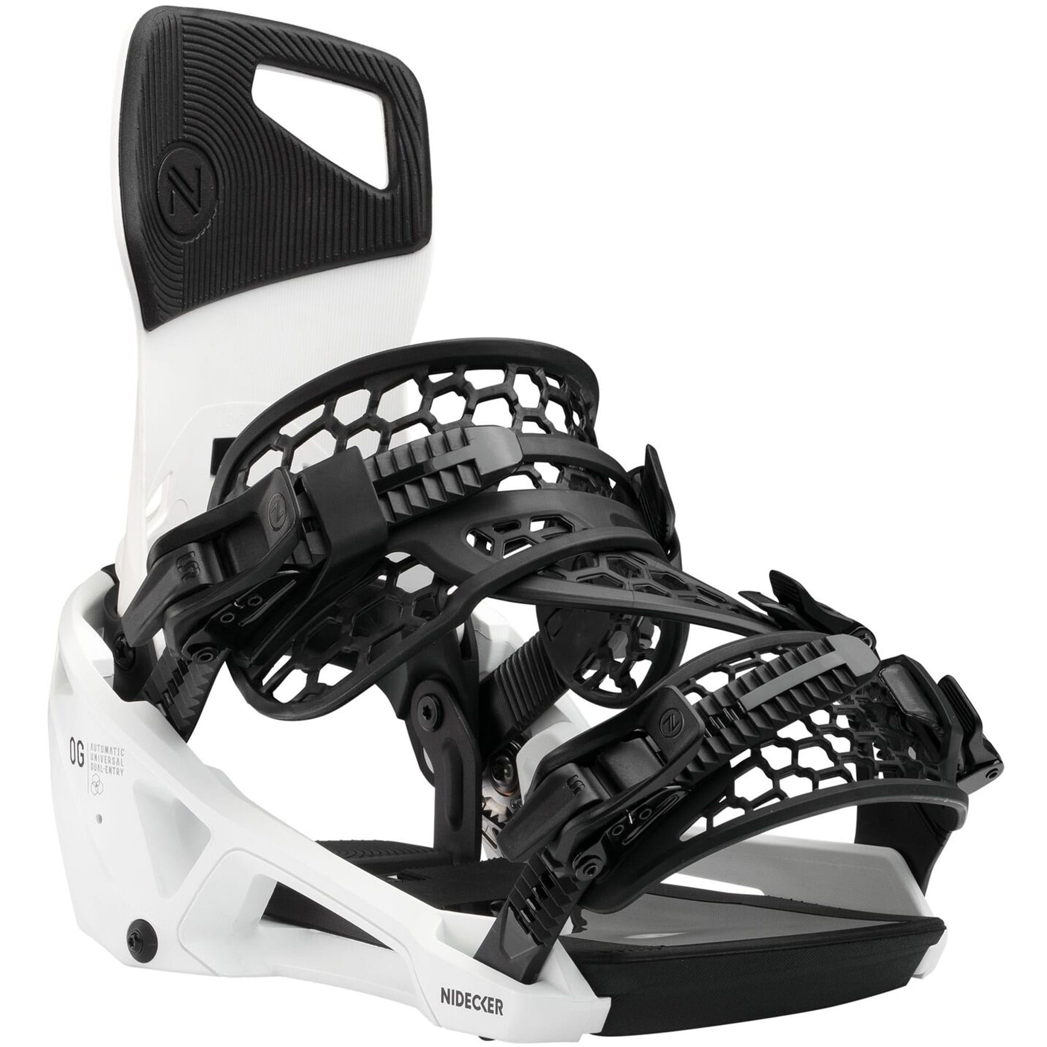 Nidecker OG Supermatic Snowboard Binding White 2027 Mens Snowboard Bindings