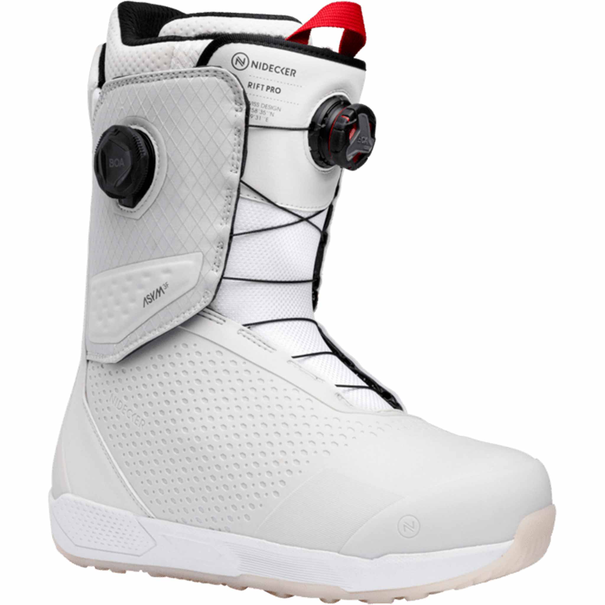 Nidecker Rift Pro BOA White – Mens Snowboard Boots - Sanction