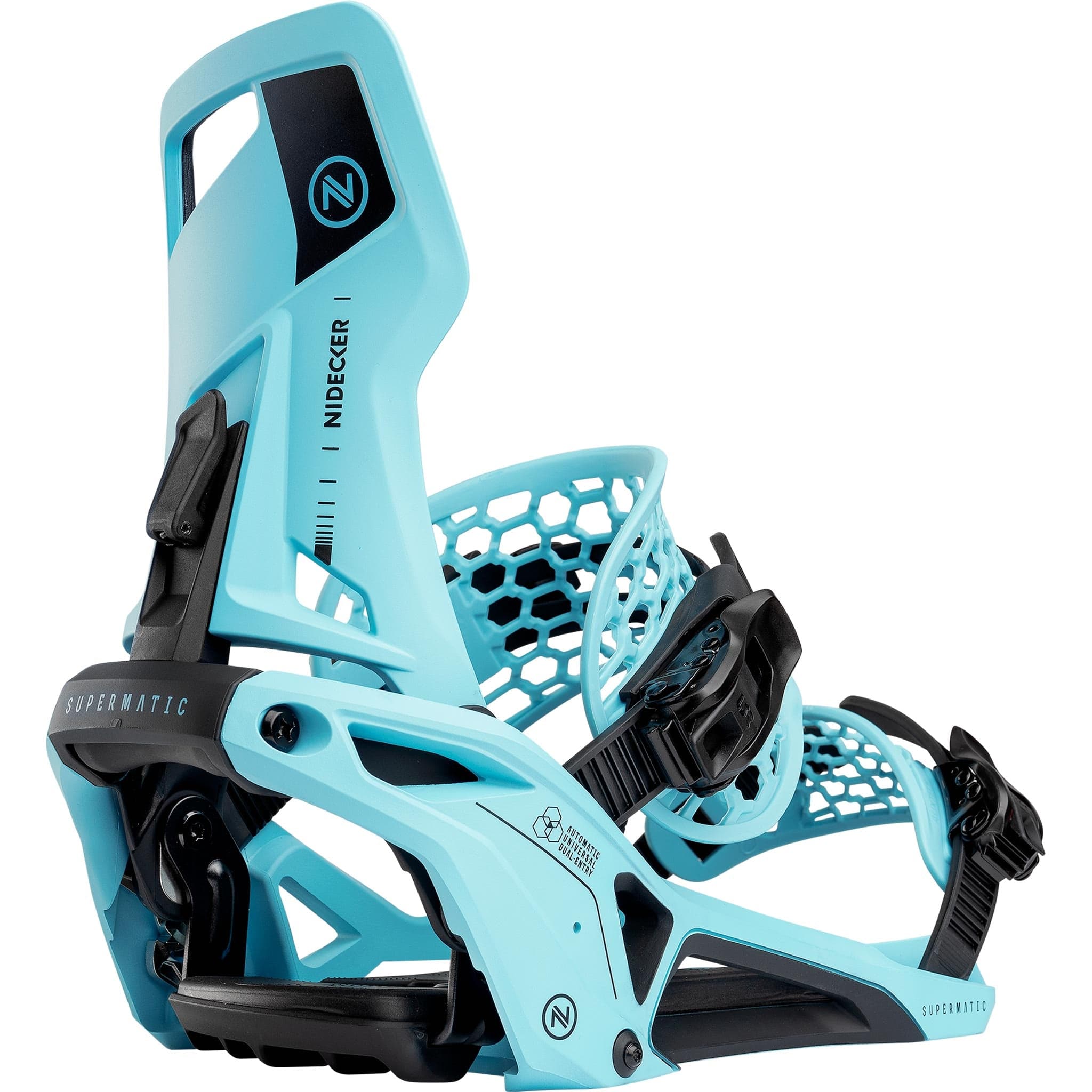 Nidecker Supermatic Hybrid Binding Escape Cyan 2025 Mens Bindings