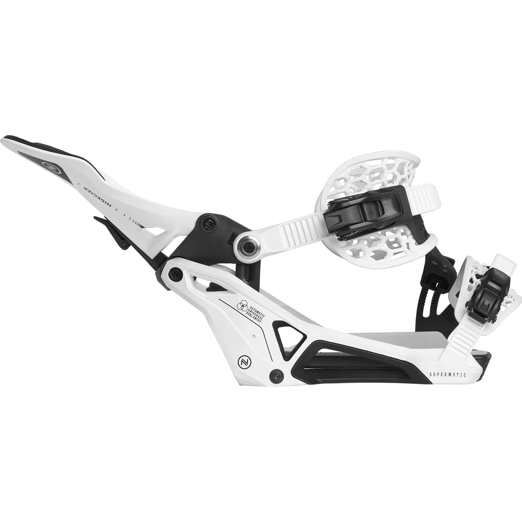 Nidecker Supermatic Hybrid Binding White 2025 Mens Bindings