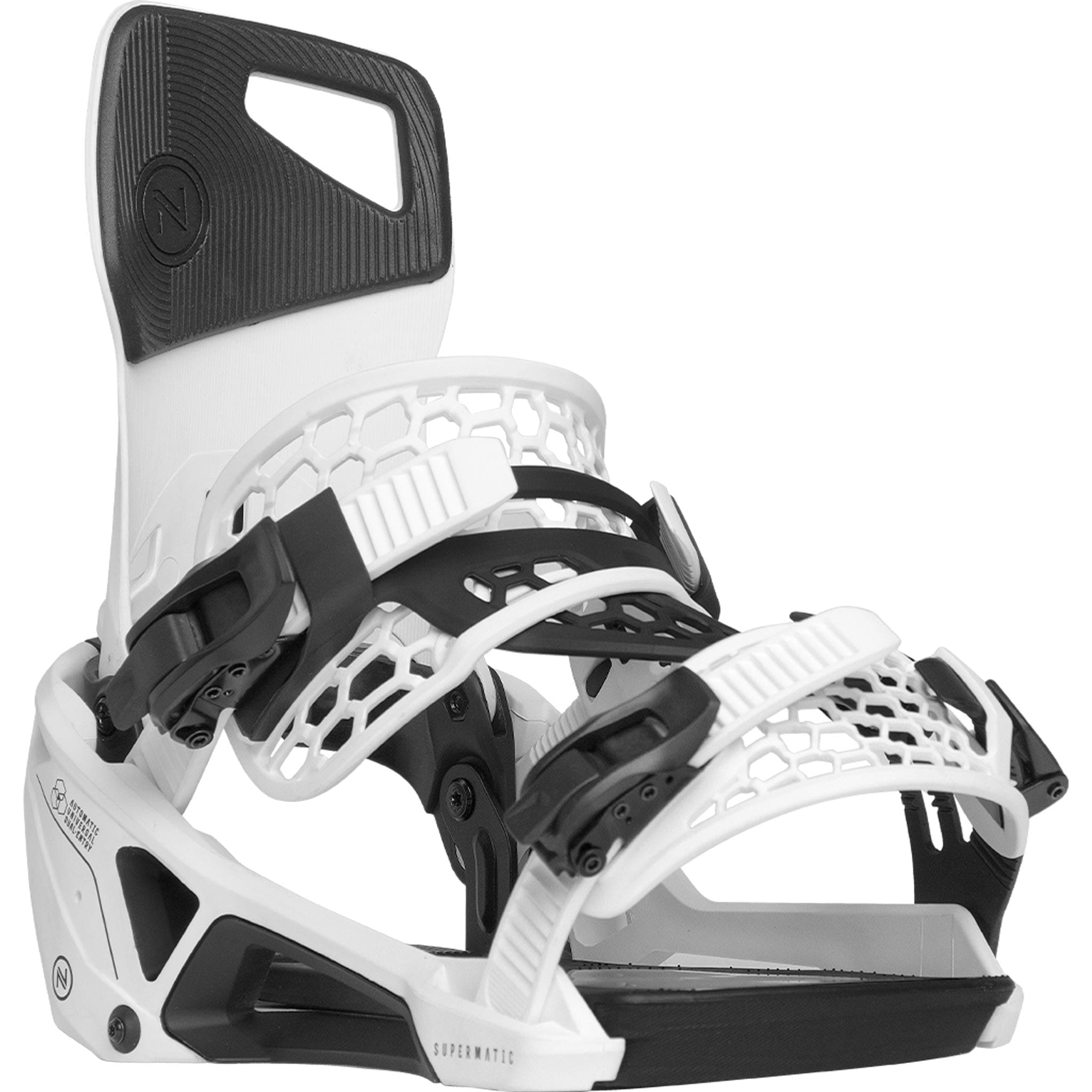 Nidecker Supermatic Hybrid Binding White 2025 Mens Bindings