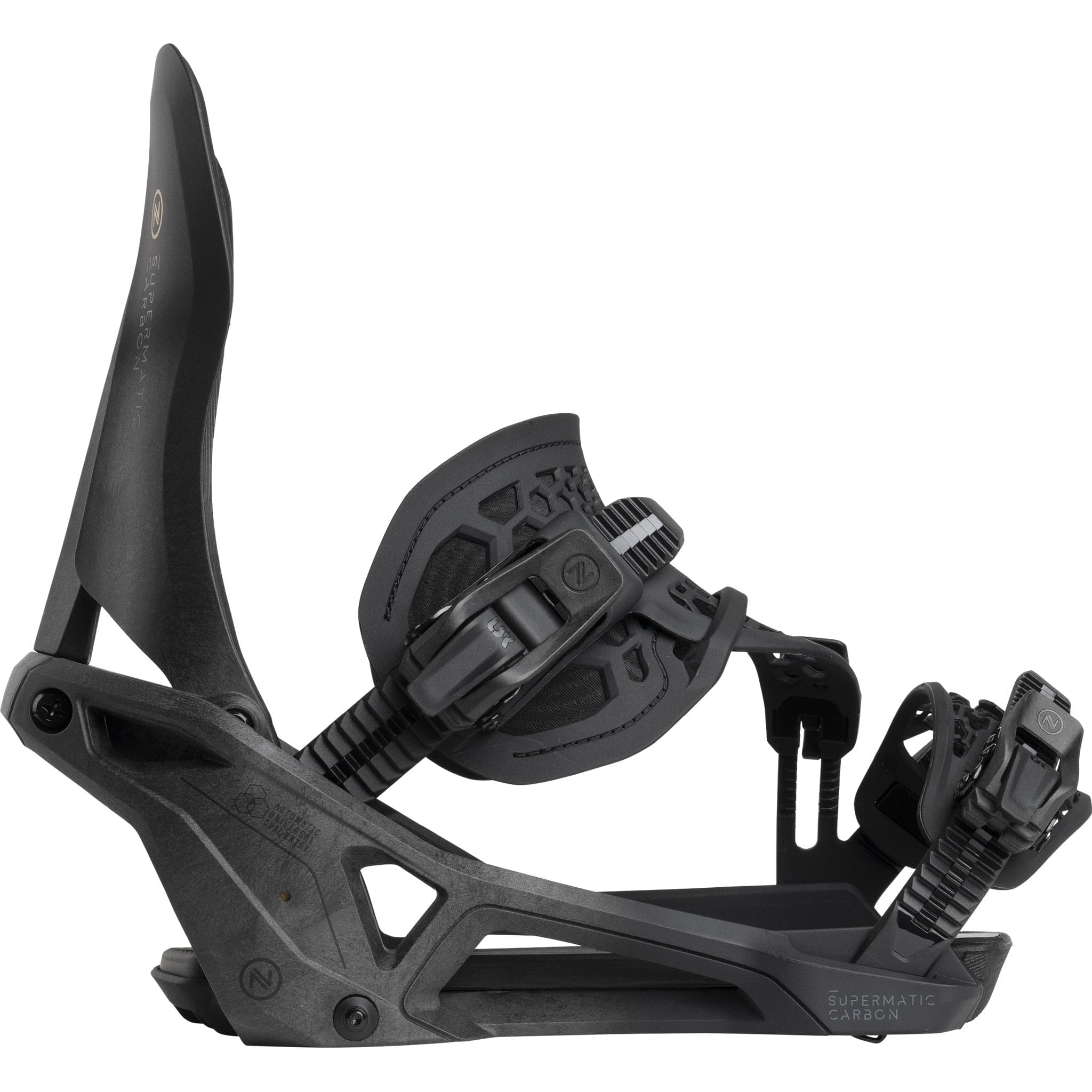 Nidecker Supermatic Hybrid Carbon Snowboard Binding Black 2026