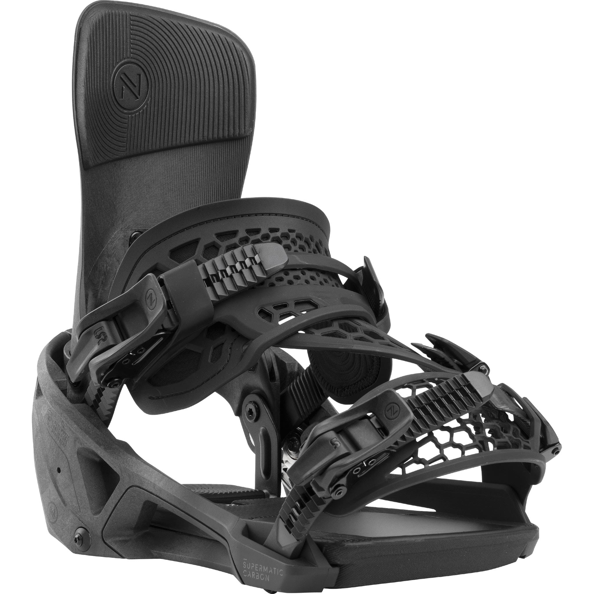 Nidecker Supermatic Hybrid Carbon Snowboard Binding Black 2026 Nidecker Supermatic Hybrid Carbon Snowboard Binding Black 2026