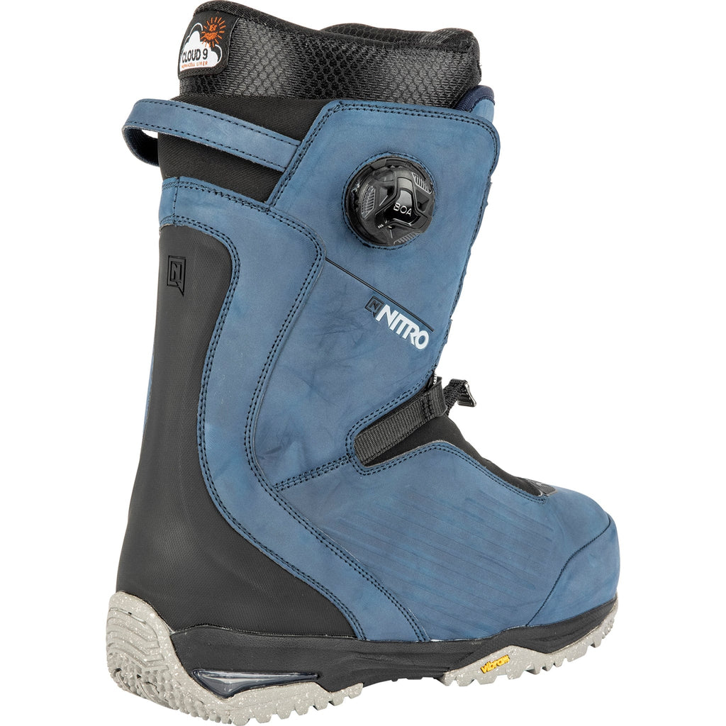 Nitro Chase BOA Snowboard Boot Blue Steel 2023 Mens Boots