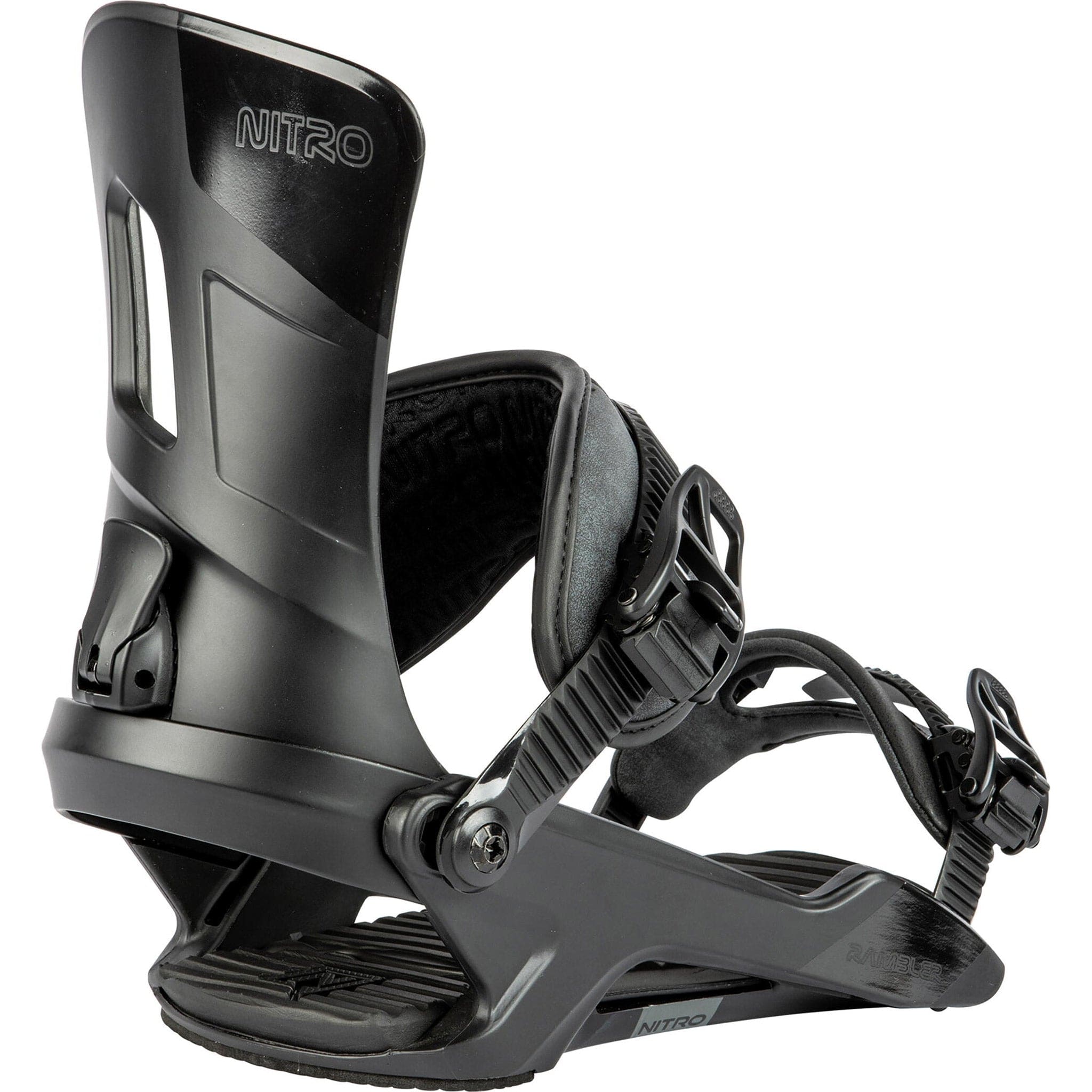 Nitro Rambler Snowboard Binding Ultra Black 2025 Mens Bindings