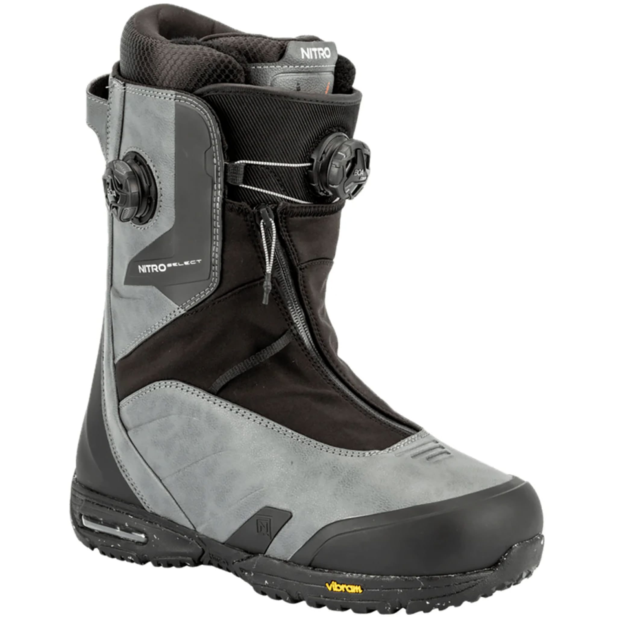 Nitro Select Boa Snowboard Boot Charcoal Black 2026 Mens Snowboard Boots