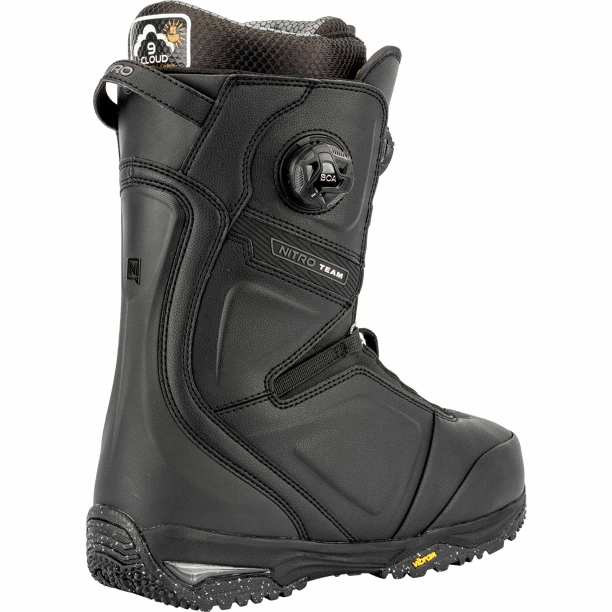 Nitro Team Boa Snowboard Boot Black 2026 – Sanction Skate And Snow