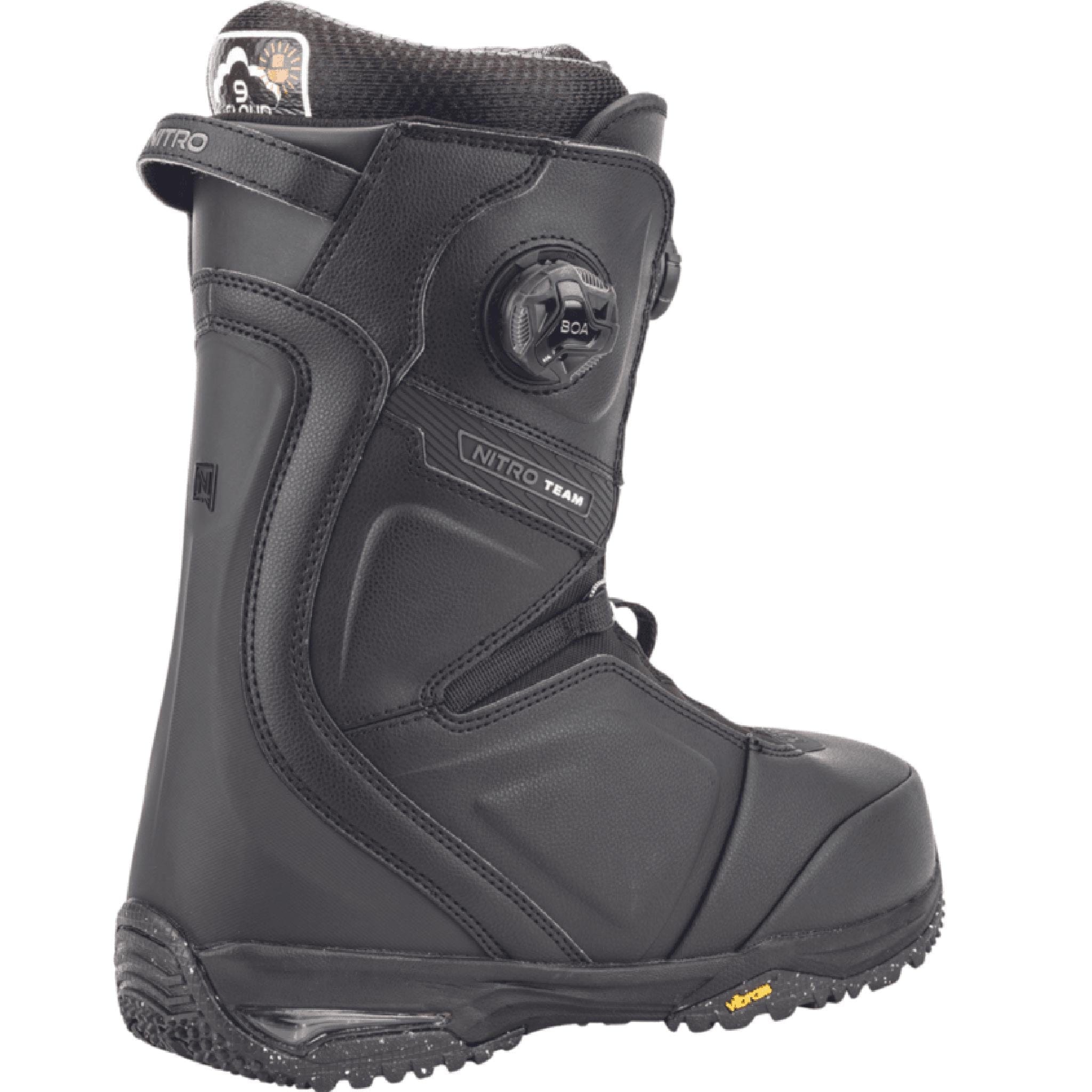 Nitro Team Boa Snowboard Boots Black 2025 Mens Boots