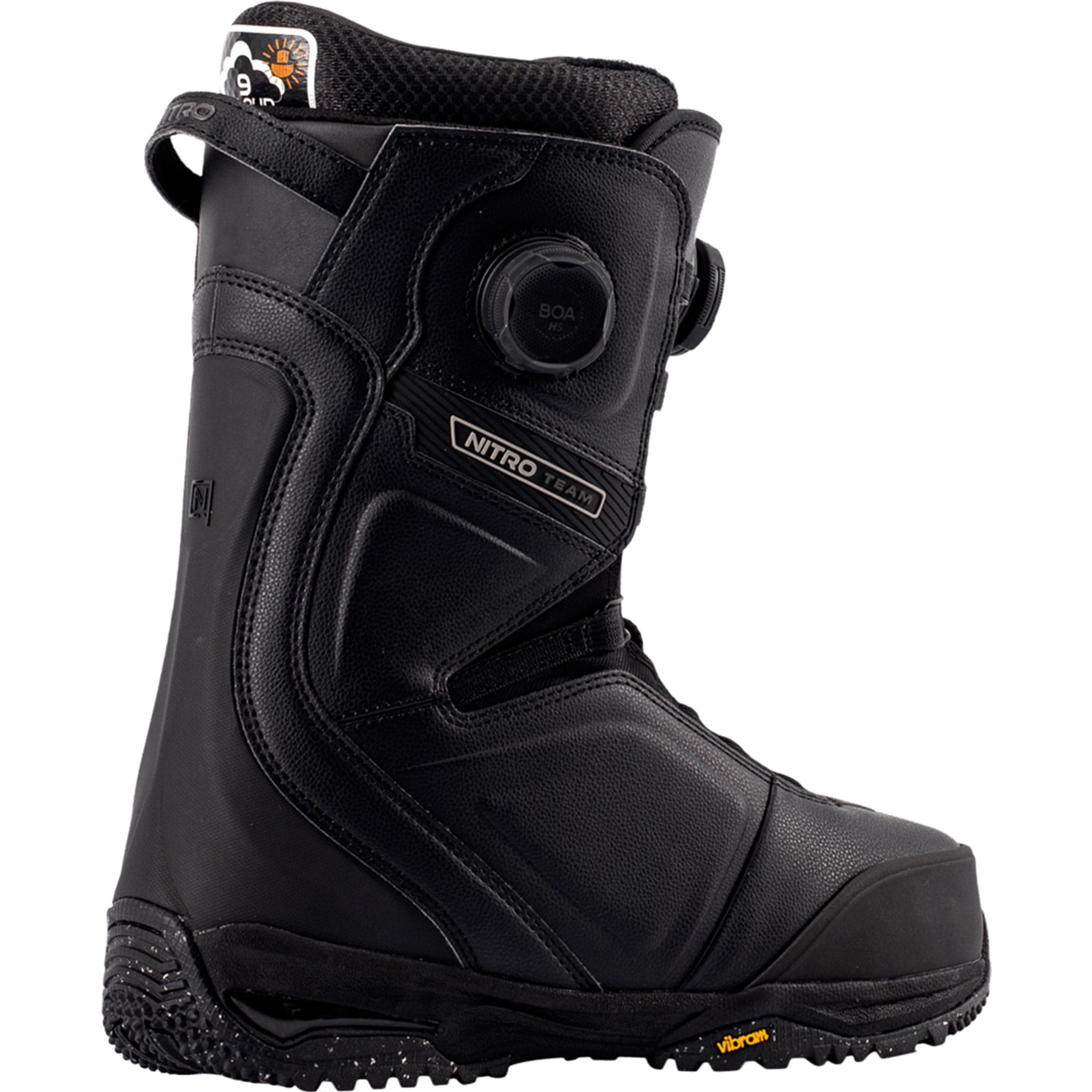 Nitro Team Boa Snowboard Boots Black 2027 Mens Snowboard Boots