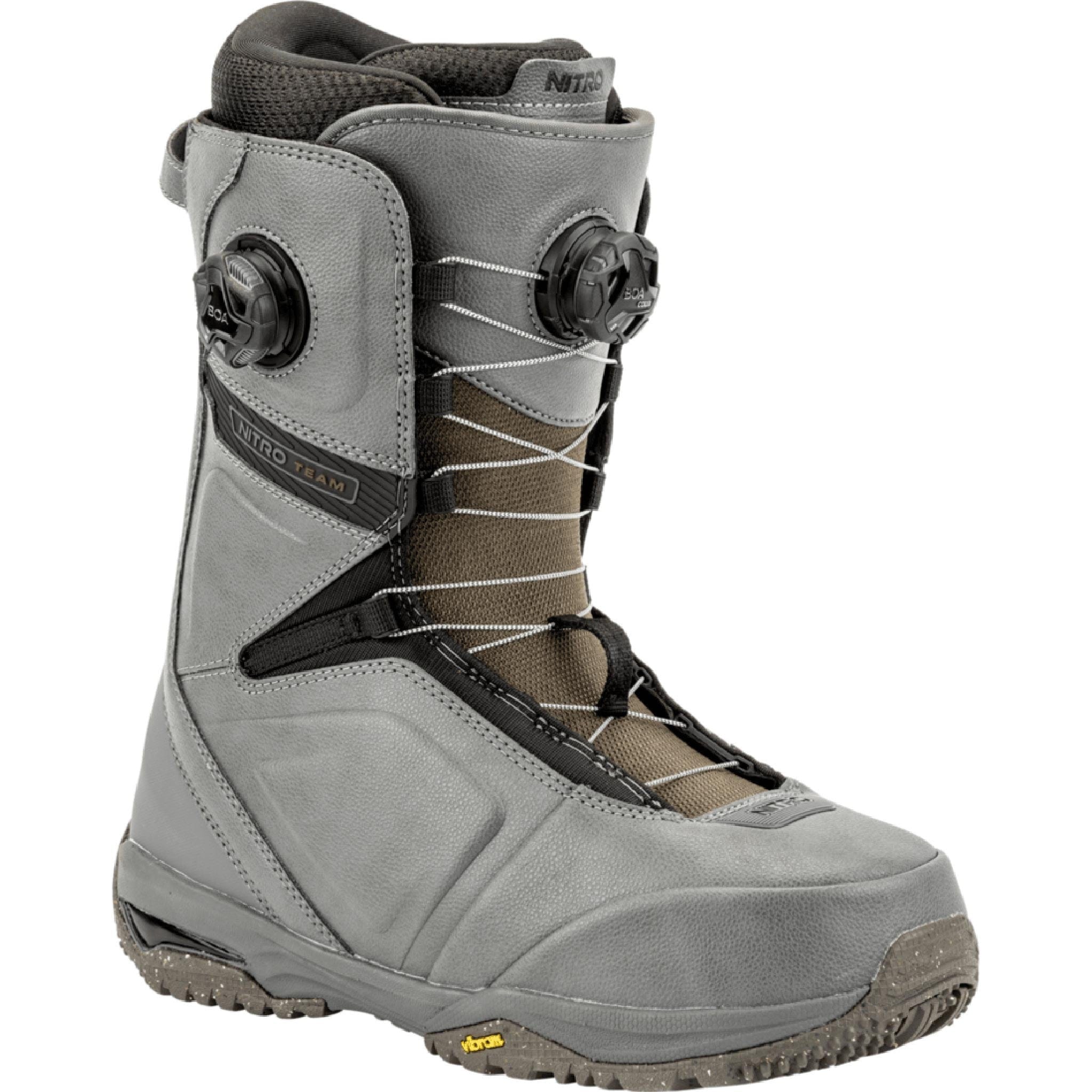 Nitro Team Boa Snowboard Boots Charcoal 2025 Mens Boots