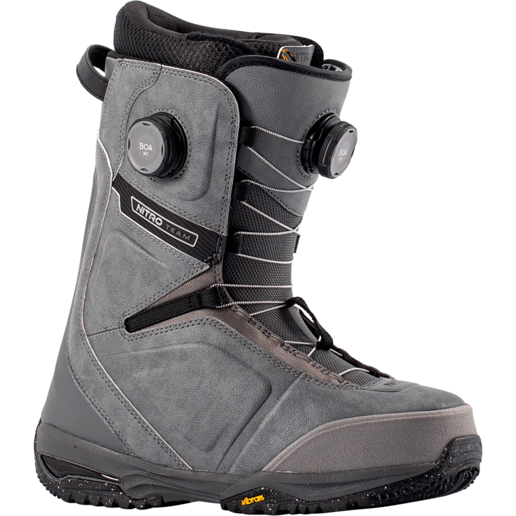 Nitro Team Boa Snowboard Boots Grey 2027 Mens Snowboard Boots