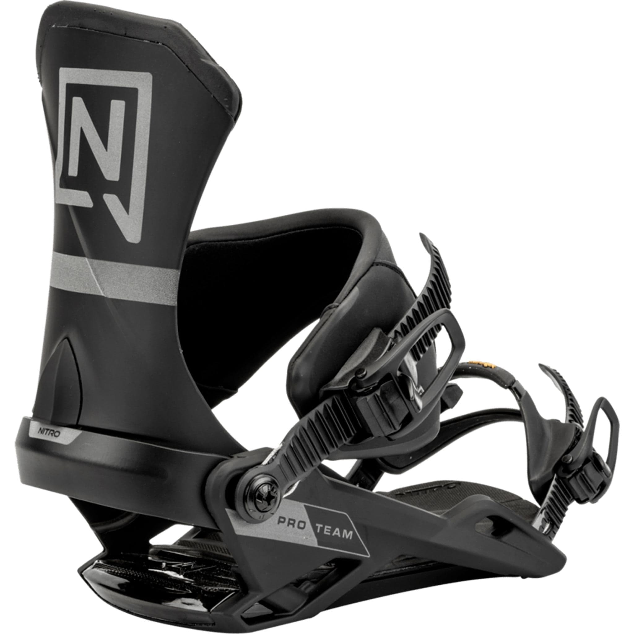 Nitro Team Pro Snowboard Binding Ultra Black 2025 Mens Bindings