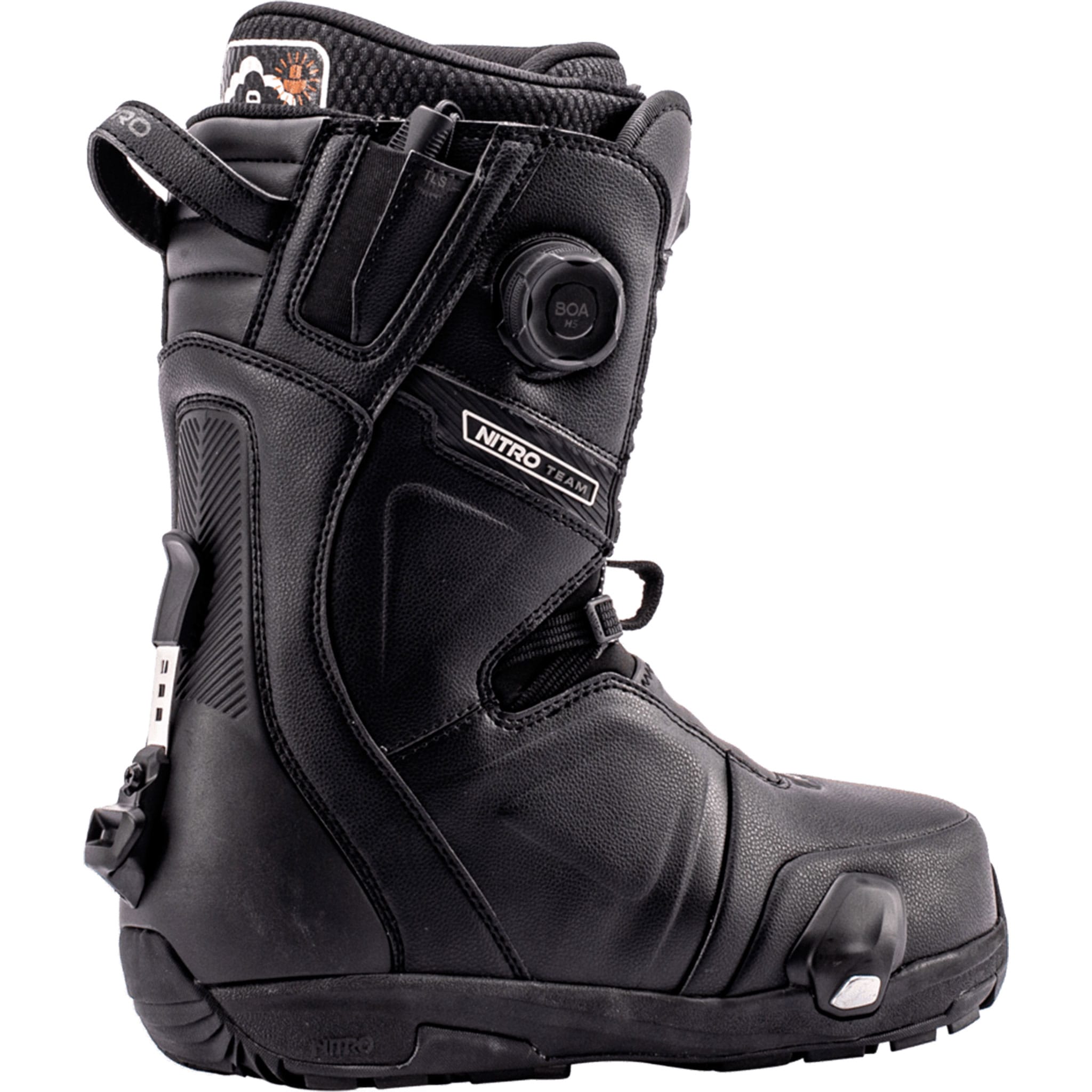 Nitro Team Step On TLS Snowboard Boots Black 2027 Mens Snowboard Boots