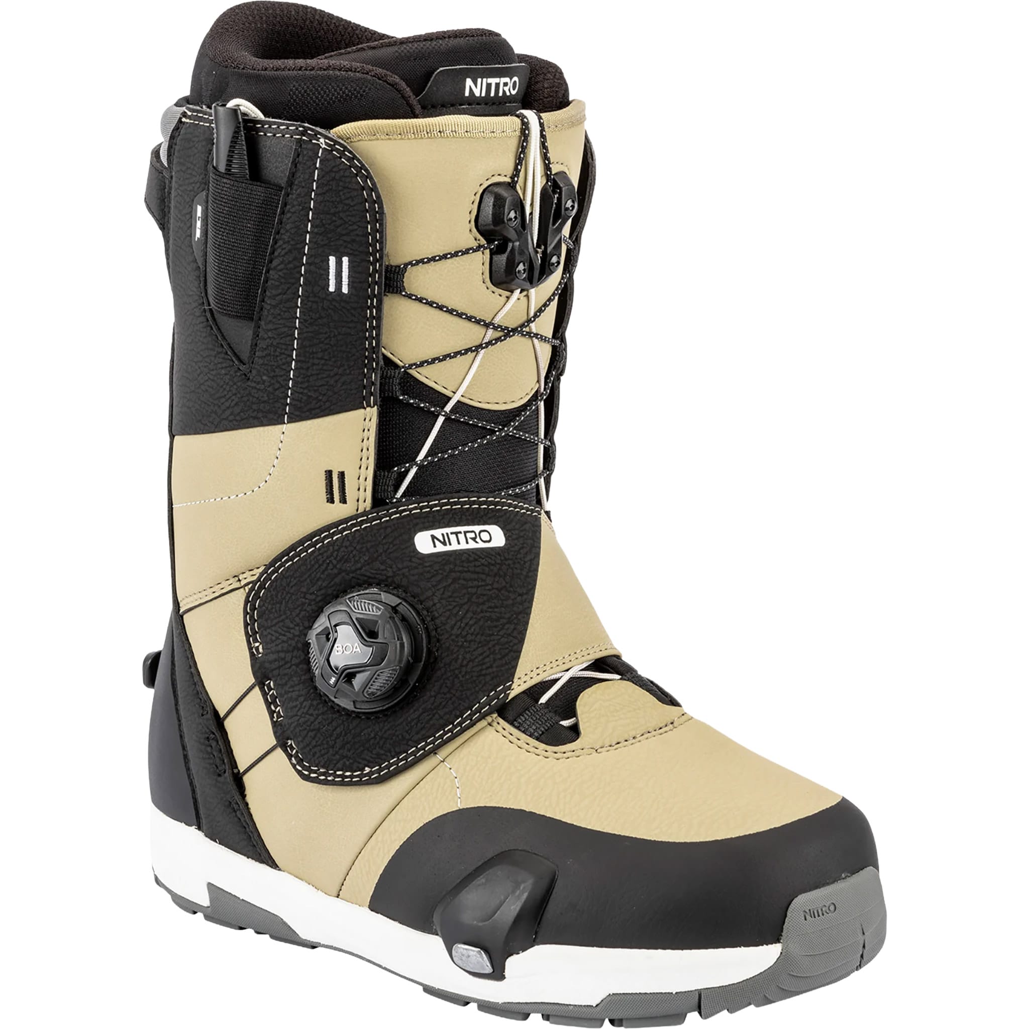 Nitro Venture Step On TLS Snowboard Boot Desert Black 2026 Mens Snowboard Boots