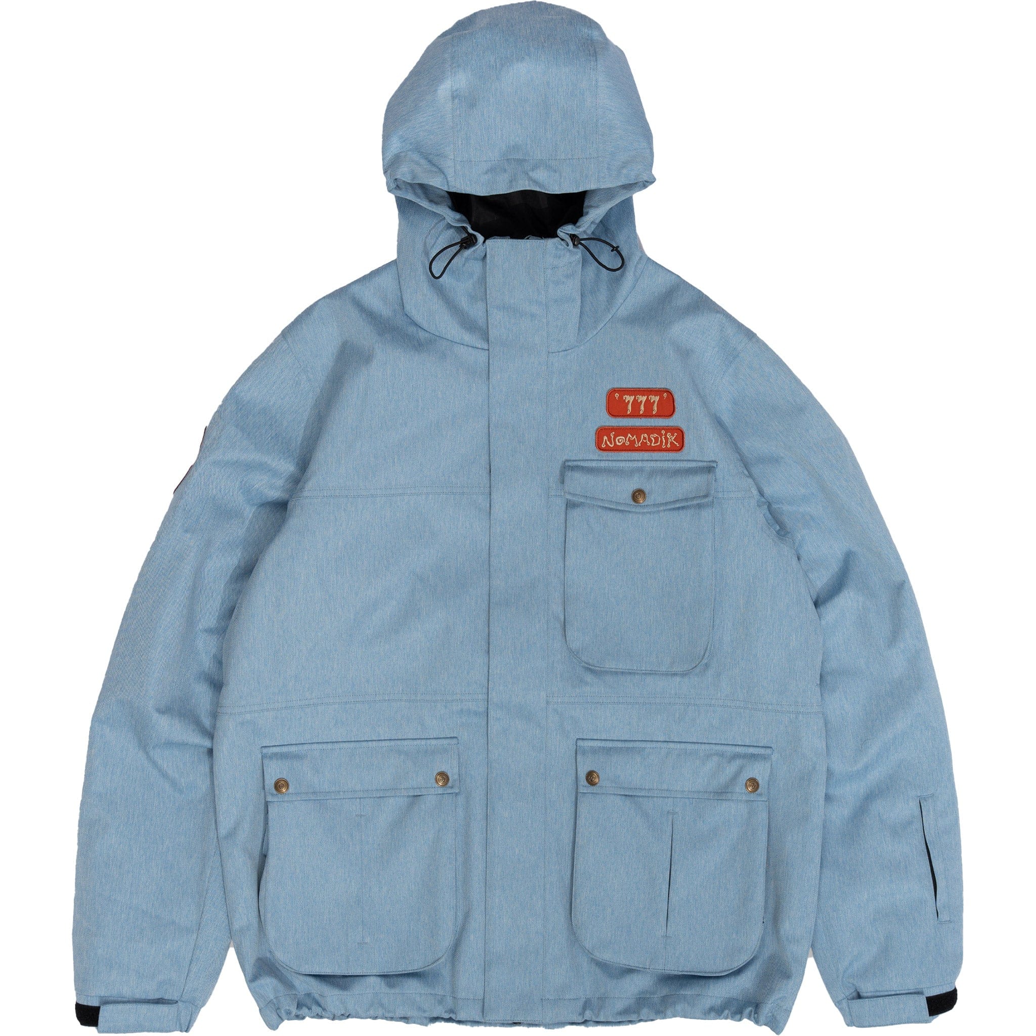 Nomadik 777 Jacket Blue Denim Mens Snowboard Coat