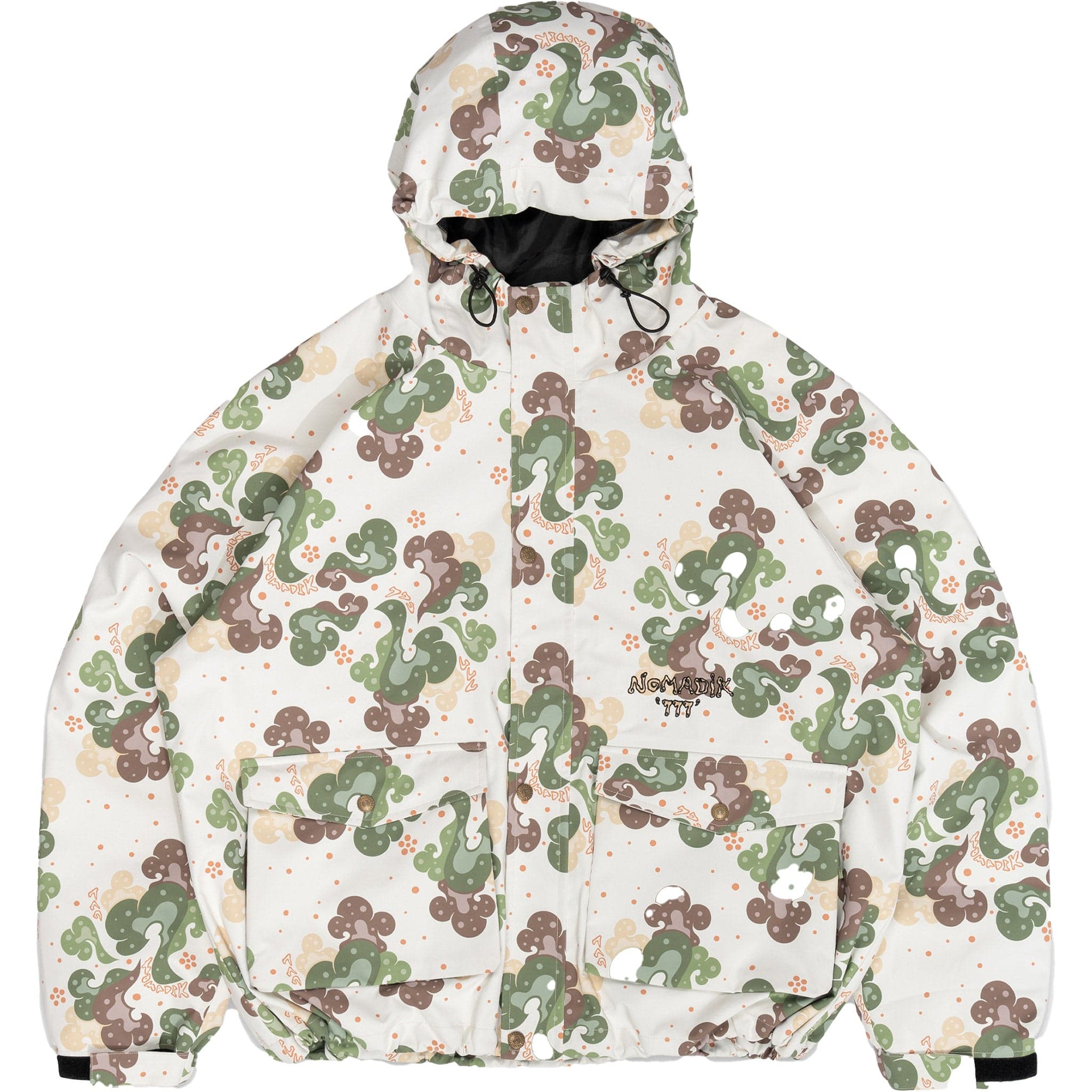 Nomadik 777 Ronin Jacket Beige Camo Mens Snowboard Coat