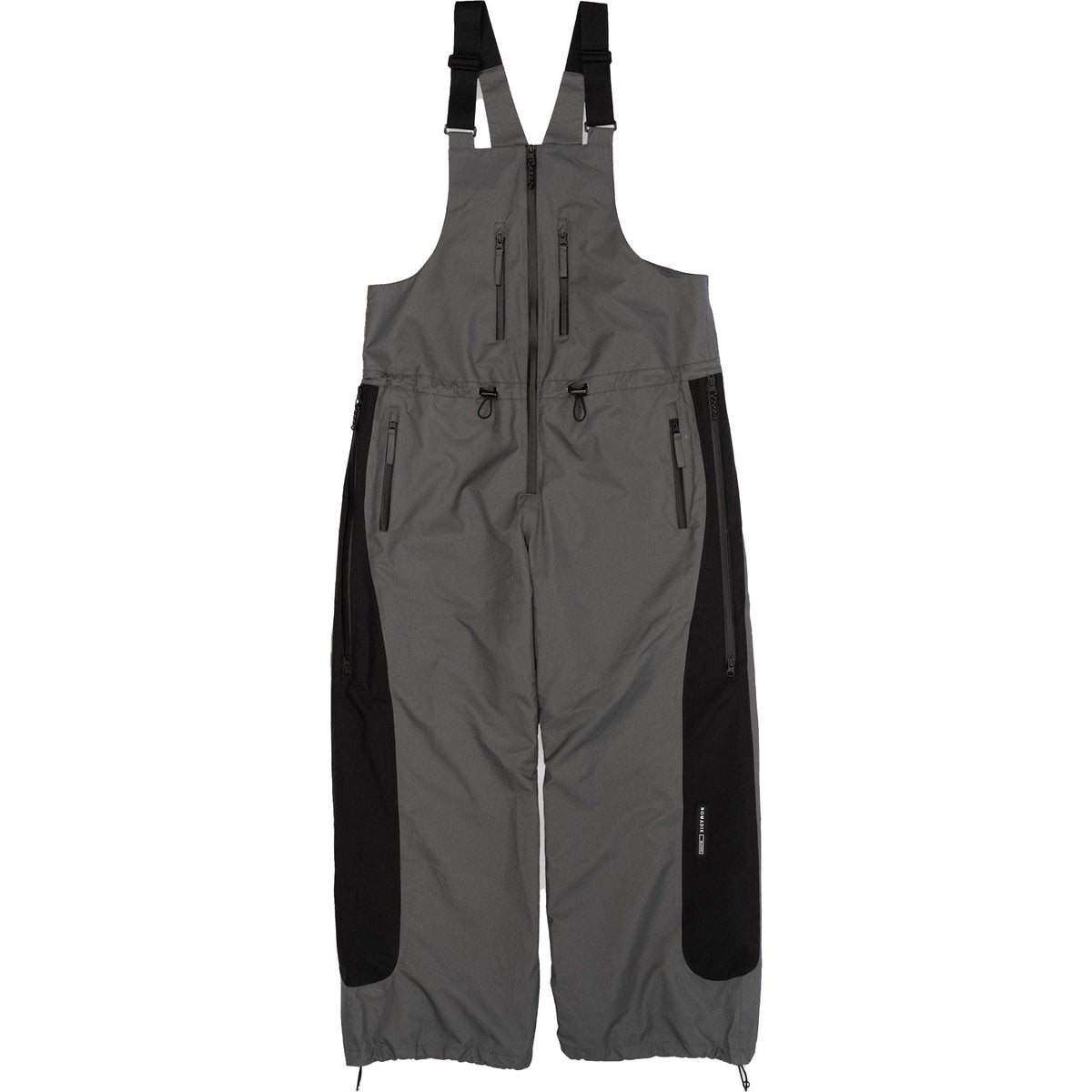 Nomadik Glitch Bib Pant Gray Black - Sanction Skate And Snow
