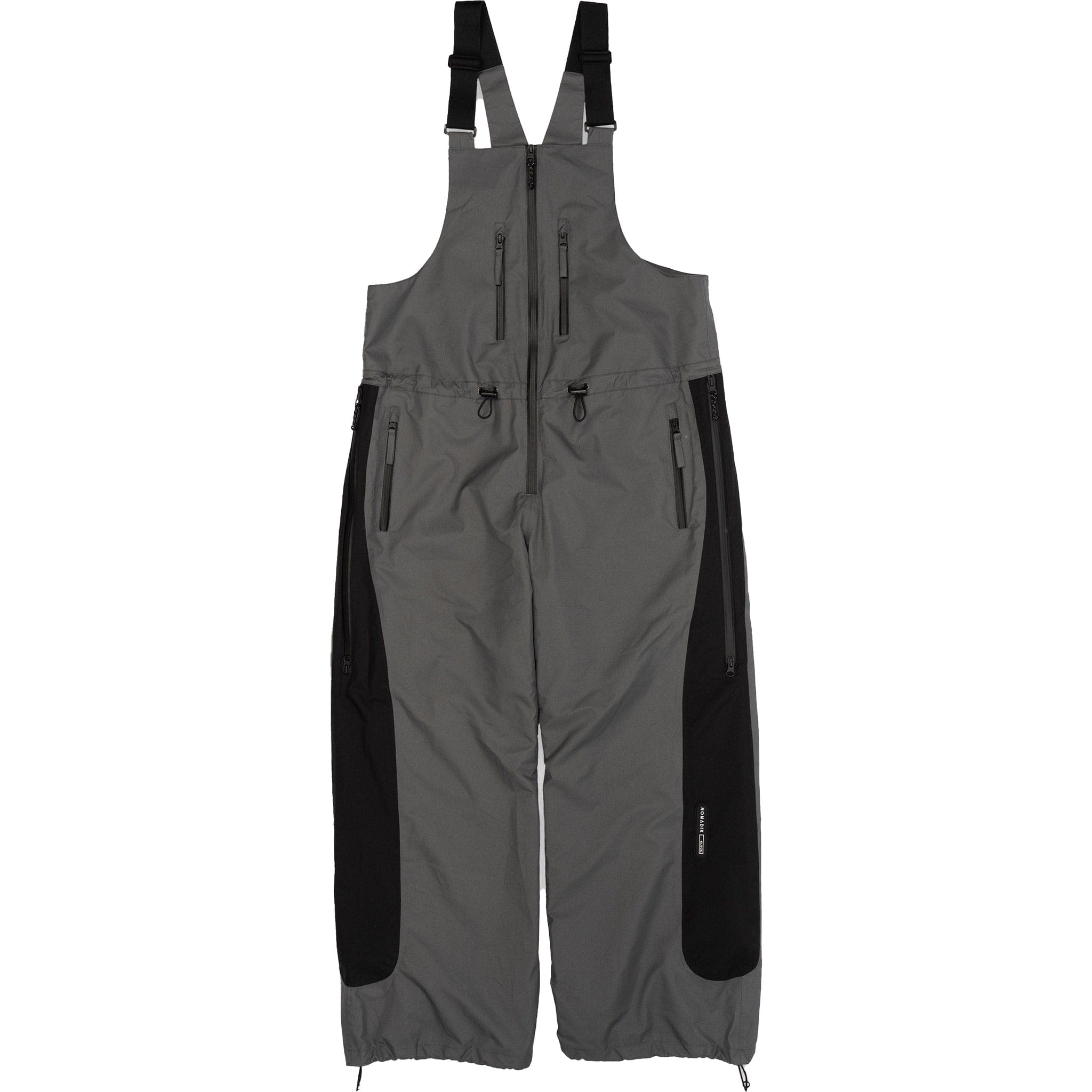 Nomadik Glitch Bib Pant Gray Black Mens Snowboard Pants