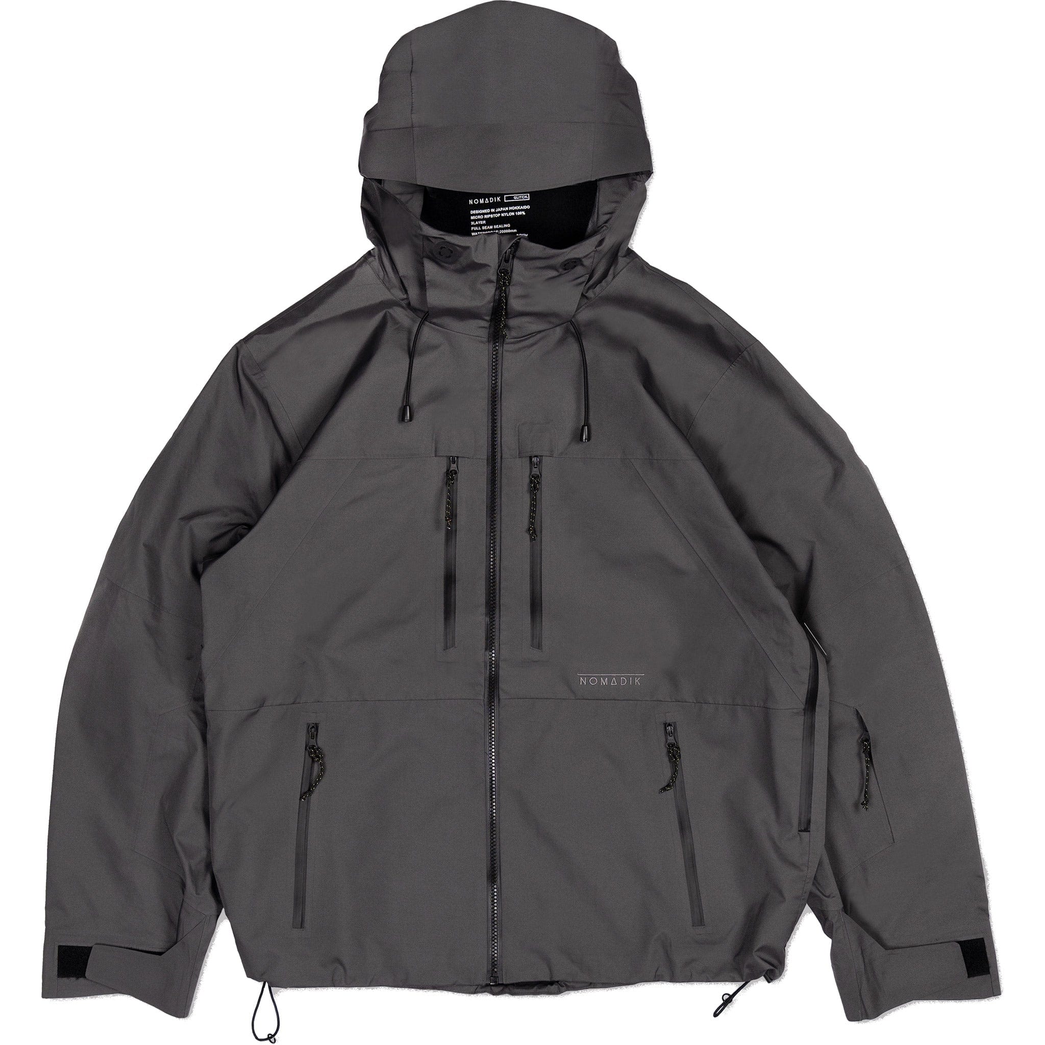 Nomadik Glitch Jacket Gray 2025 Mens Snowboard Coat