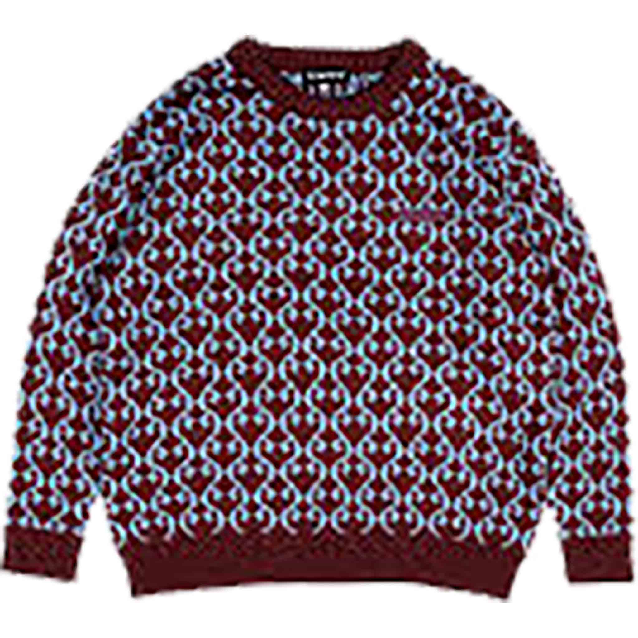 Nomadik Jacquard Sweater Wine 2025 Sweatshirts