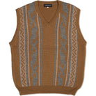 Nomadik Jacquard Vest Brown 2025 Sweatshirts