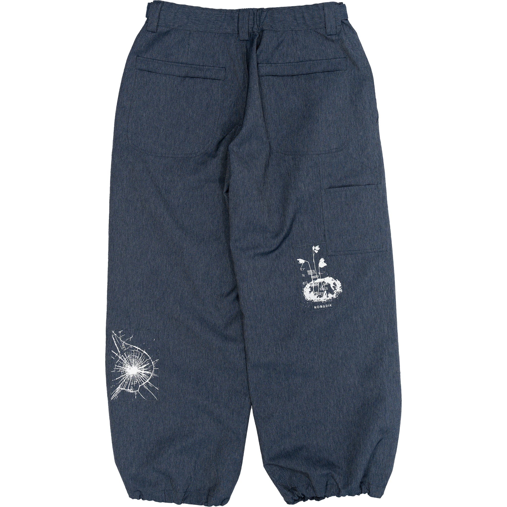 Nomadik Thick Pant Denim Patch Mens Snowboard Pants