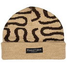 Nomadik X Wasted Talent Jacquard Beanie Beige Brown Beanie