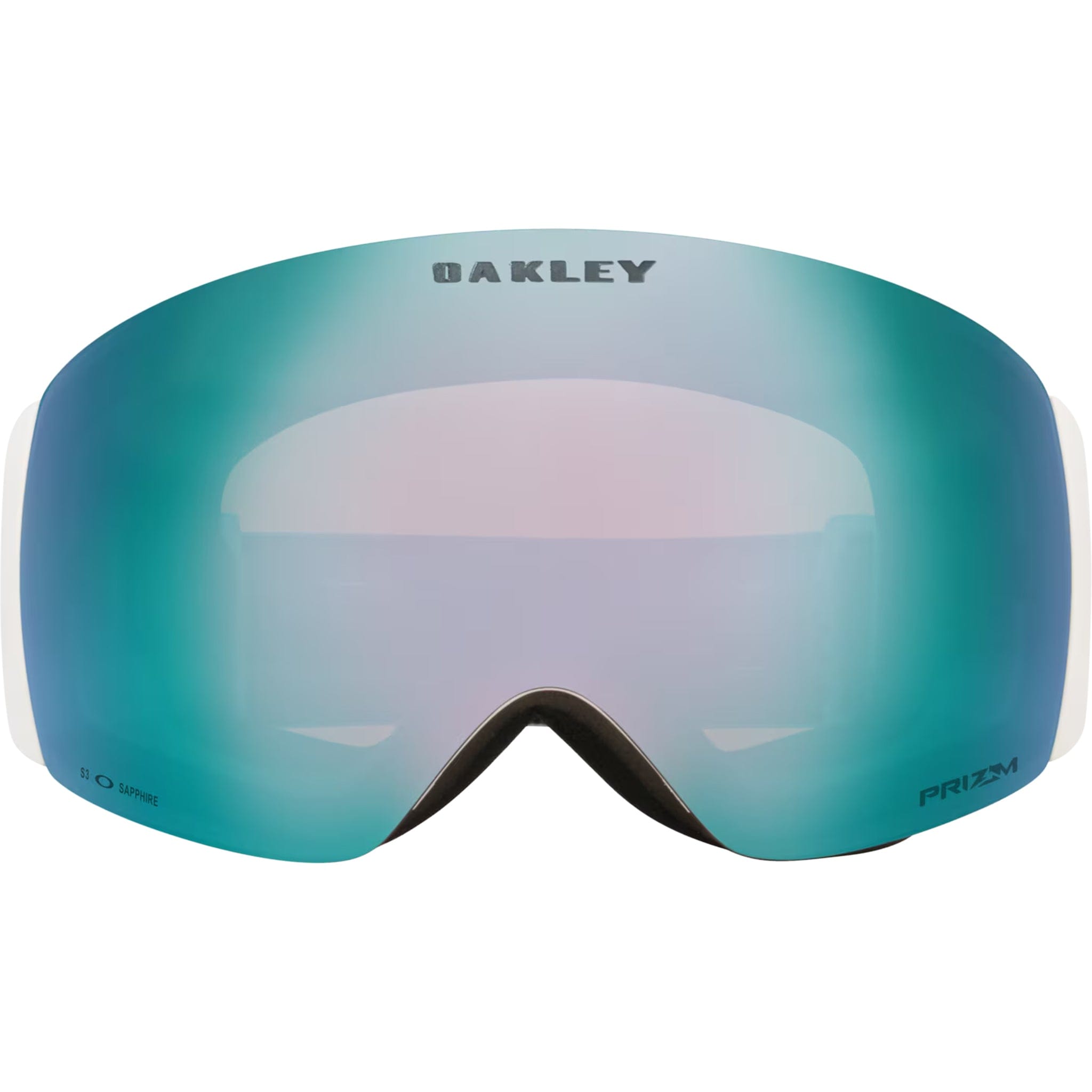 Oakley Flight Deck Pro M Snow Goggles Matte White Prizm Snow Sapphire Iridium Goggles