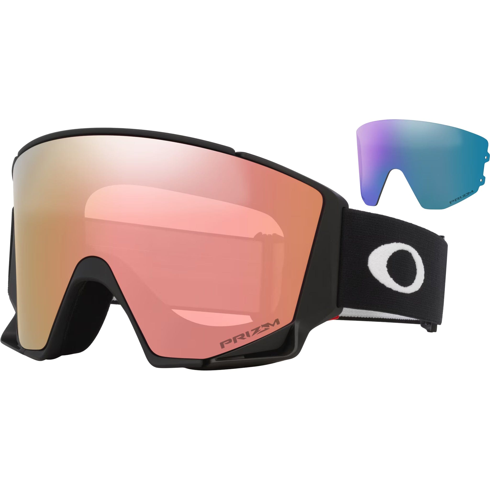 Oakley Flow Scape L Alt Fit Snow Goggles Matte Black Prizm Rose Gold Iridium Goggles