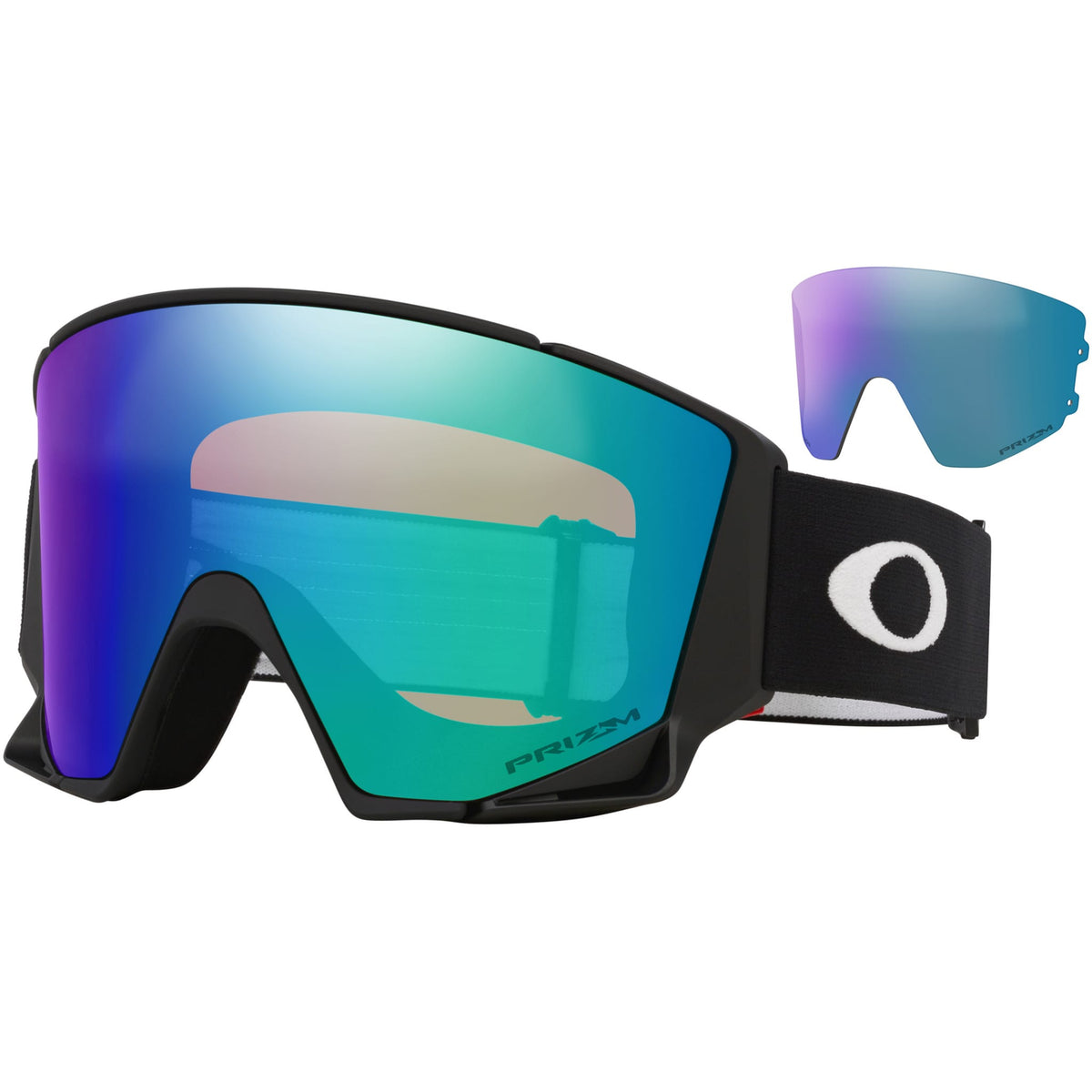 Oakley Flow Scape L Low Bridge Fit Snow Goggles Matte Black Prizm Argon Iridium Lens 2027 Goggles