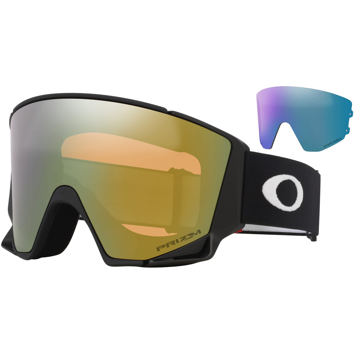 Oakley Flow Scape L Low Bridge Fit Snow Goggles Matte Black Prizm Sage Gold Iridium Lens 2027 Goggles
