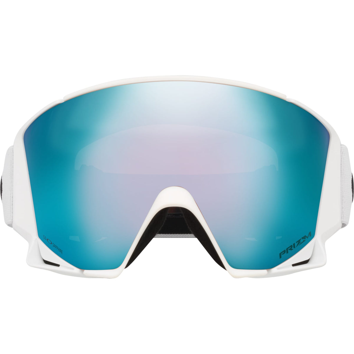 Oakley Flow Scape L Low Bridge Fit Snow Goggles Matte White Prizm Sapphire Iridium Lens 2027 Goggles