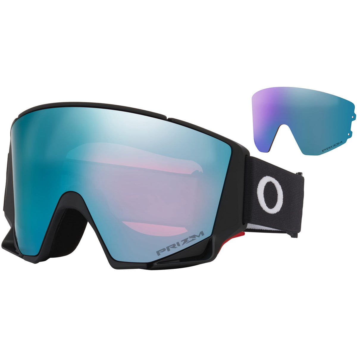 Oakley Flow Scape M Low Bridge Fit Snow Goggles Matte Black Prizm Sapphire Iridium Lens 2027 Goggles