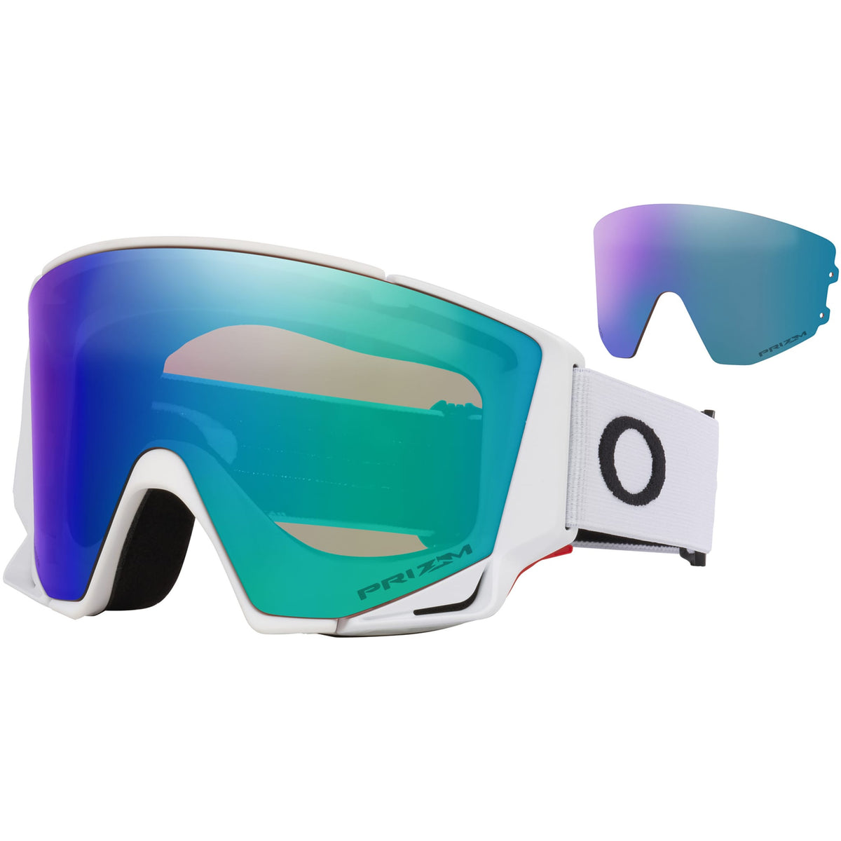 Oakley Flow Scape M Low Bridge Fit Snow Goggles Matte White Prizm Argon Iridium Lens 2027 Goggles