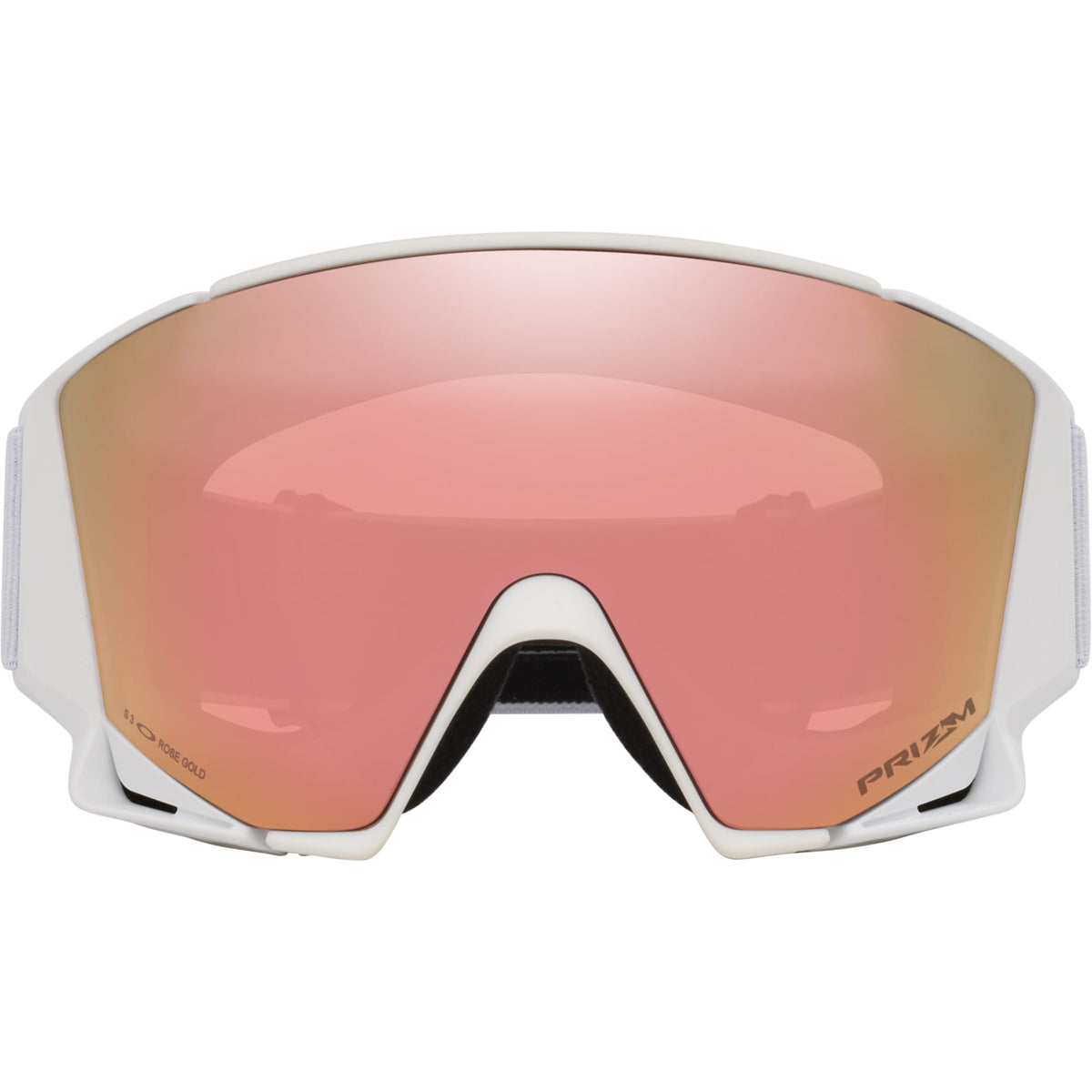 Oakley Flow Scape M Low Bridge Fit Snow Goggles Matte White Prizm Rose Gold Iridium Lens 2027 Goggles