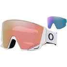 Oakley Flow Scape M Low Bridge Fit Snow Goggles Matte White Prizm Rose Gold Iridium Lens 2027 Goggles