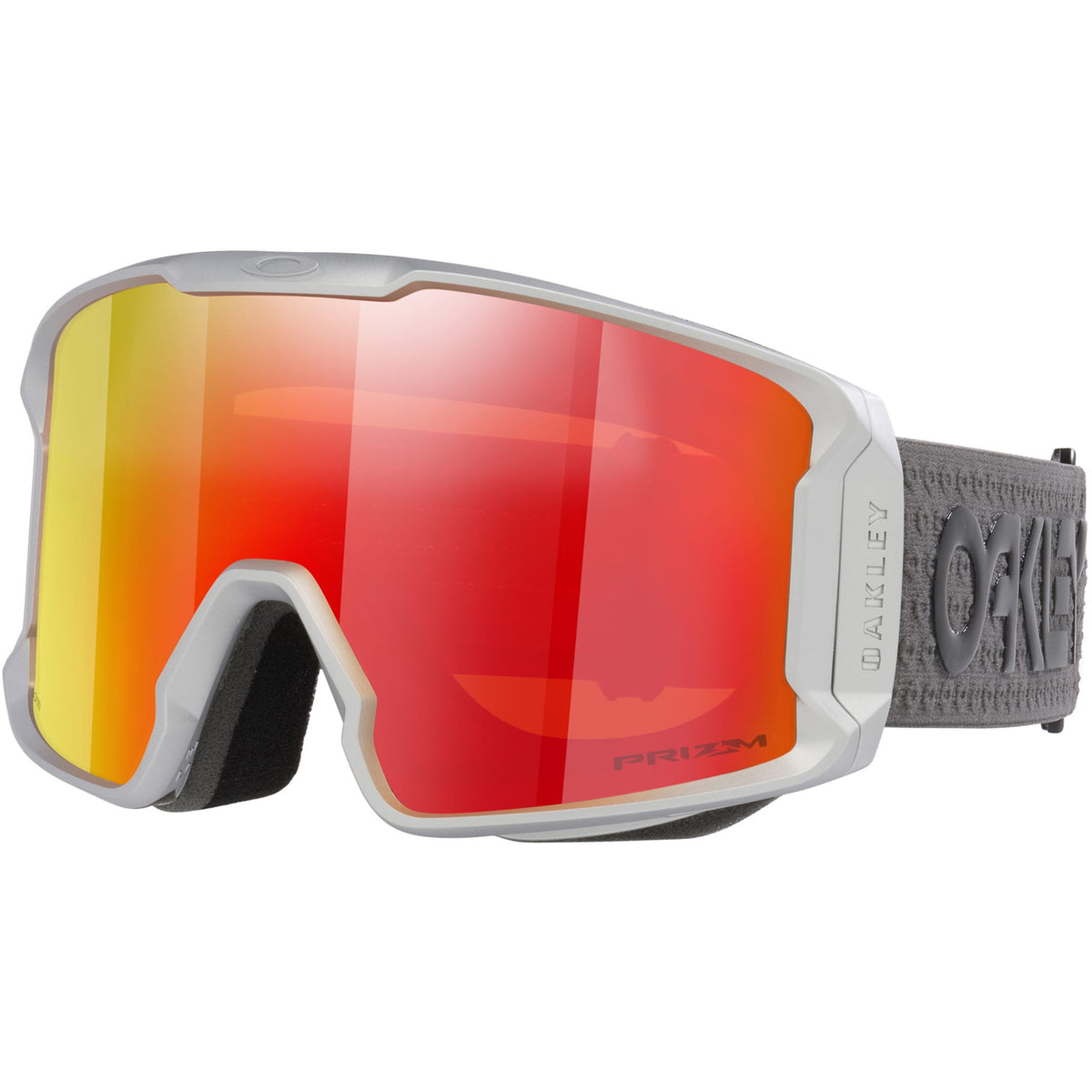 Oakley Line Miner L Snow Goggles Matte Grey B1B Prizm Torch Iridium Lens 2027 Goggles
