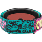 Oakley Line Miner L Snow Goggles Pink Logo Collage Prizm Snow Rose Gold Iridium Goggles