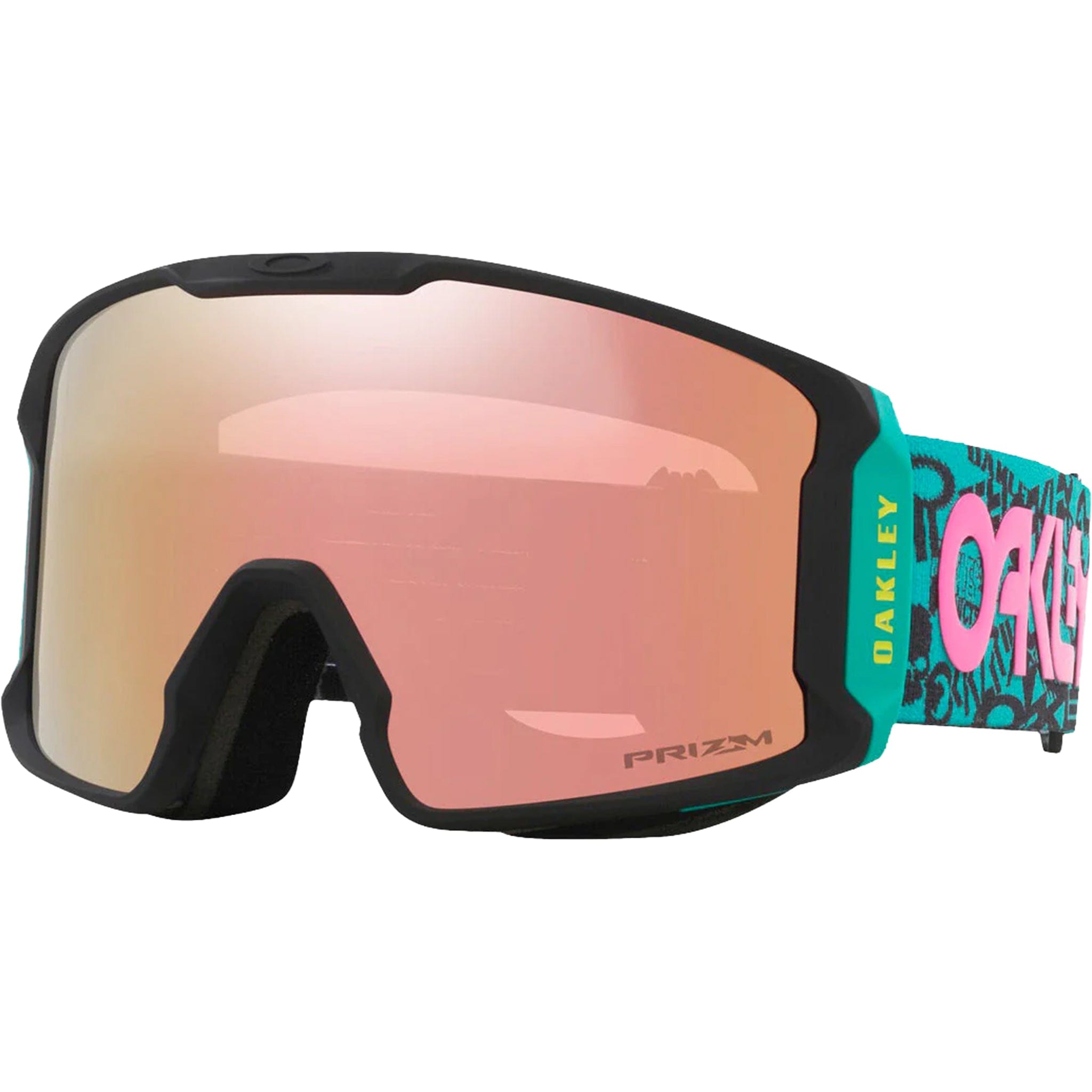 オークリー LINE MINER XM PINK CAMO PRISM Oakley Line Miner L Goggles Pink Logo Collage Prizm Rose Gold