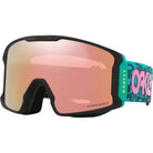 Oakley Line Miner L Snow Goggles Pink Logo Collage Prizm Snow Rose Gold Iridium Goggles