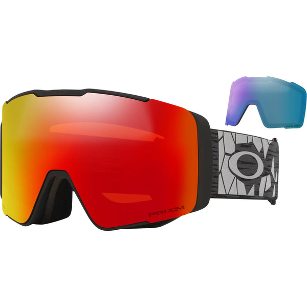 スノーボード OAKLEY LINE MINER PRIZM TORCH IRIDIUM Oakley Line Miner M Goggles - navy blue (ink haze/prizm snow torch