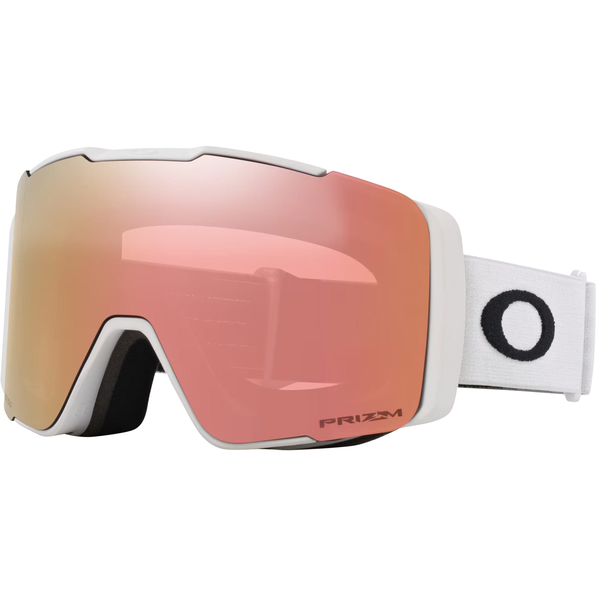Oakley Line Miner Pro M Alt Fit Snow Goggles Matte White Prizm Rose Gold Iridium Goggles