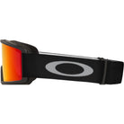 Oakley Target Line L Snow Goggles Matte Black Fire Iridium Lens & Persimmon Lens 2027 Goggles