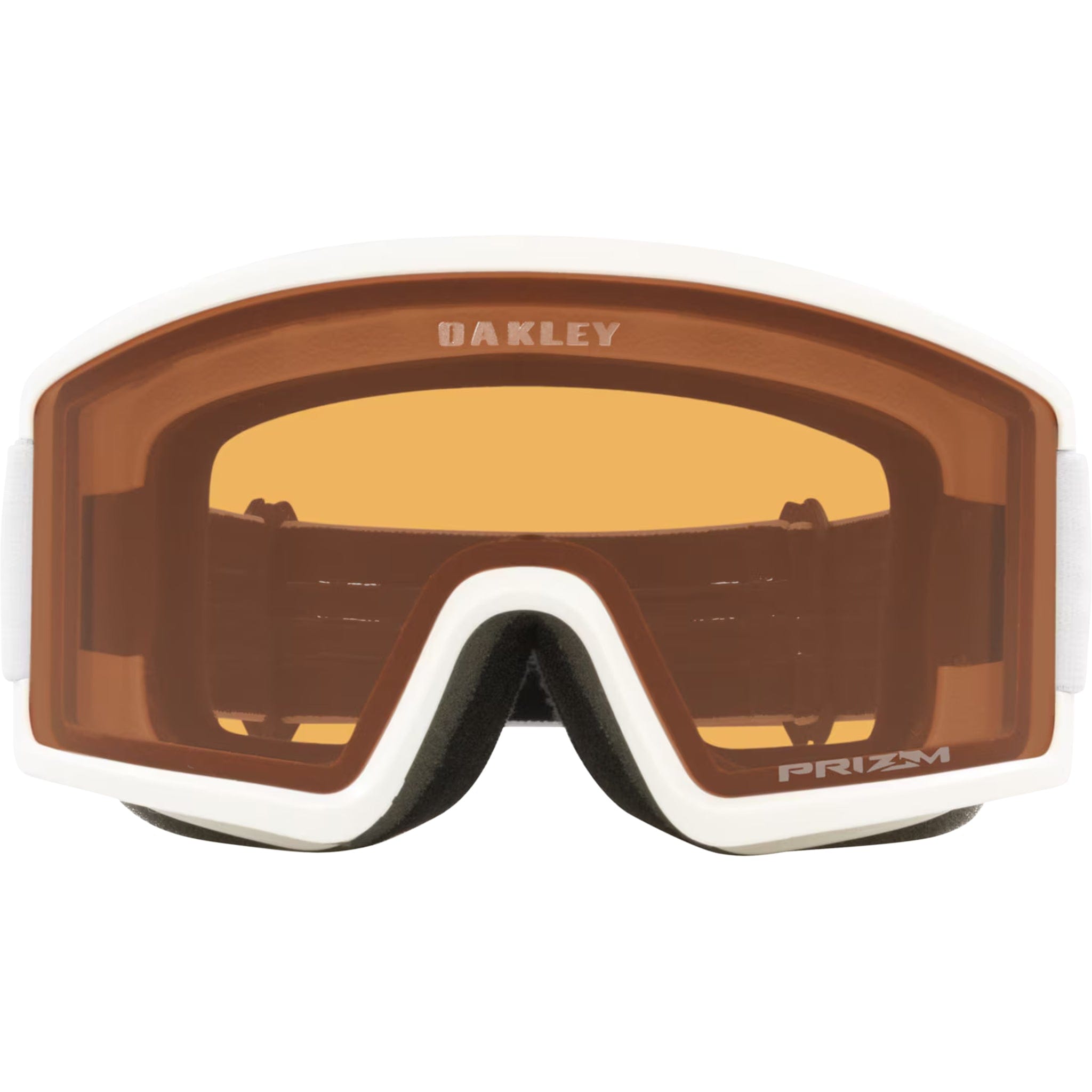Oakley Target Line L Snow Goggles Matte White Prizm Persimmon Goggles